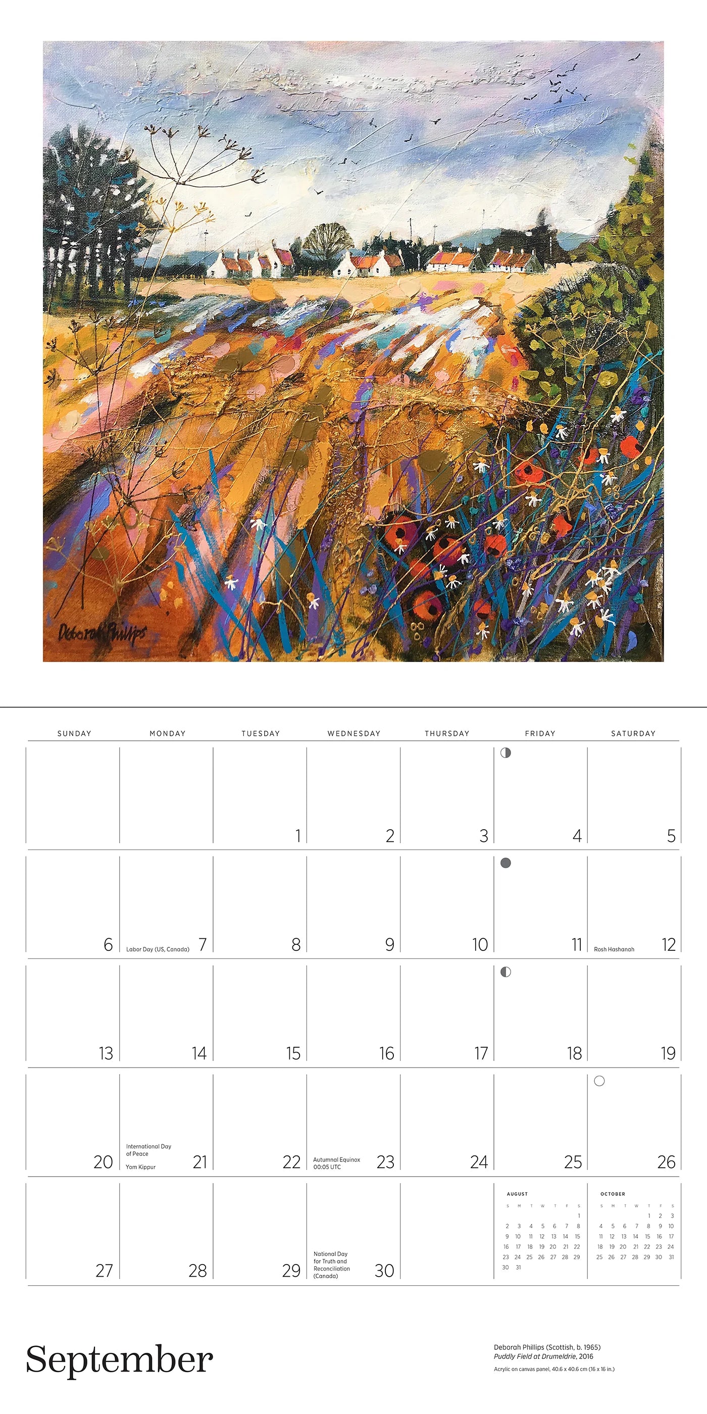 Scotland: The Art of Deborah Phillips 2026 Wall Calendar