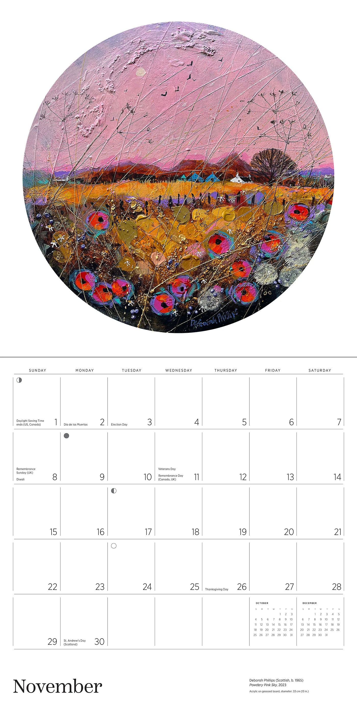 Scotland: The Art of Deborah Phillips 2026 Wall Calendar