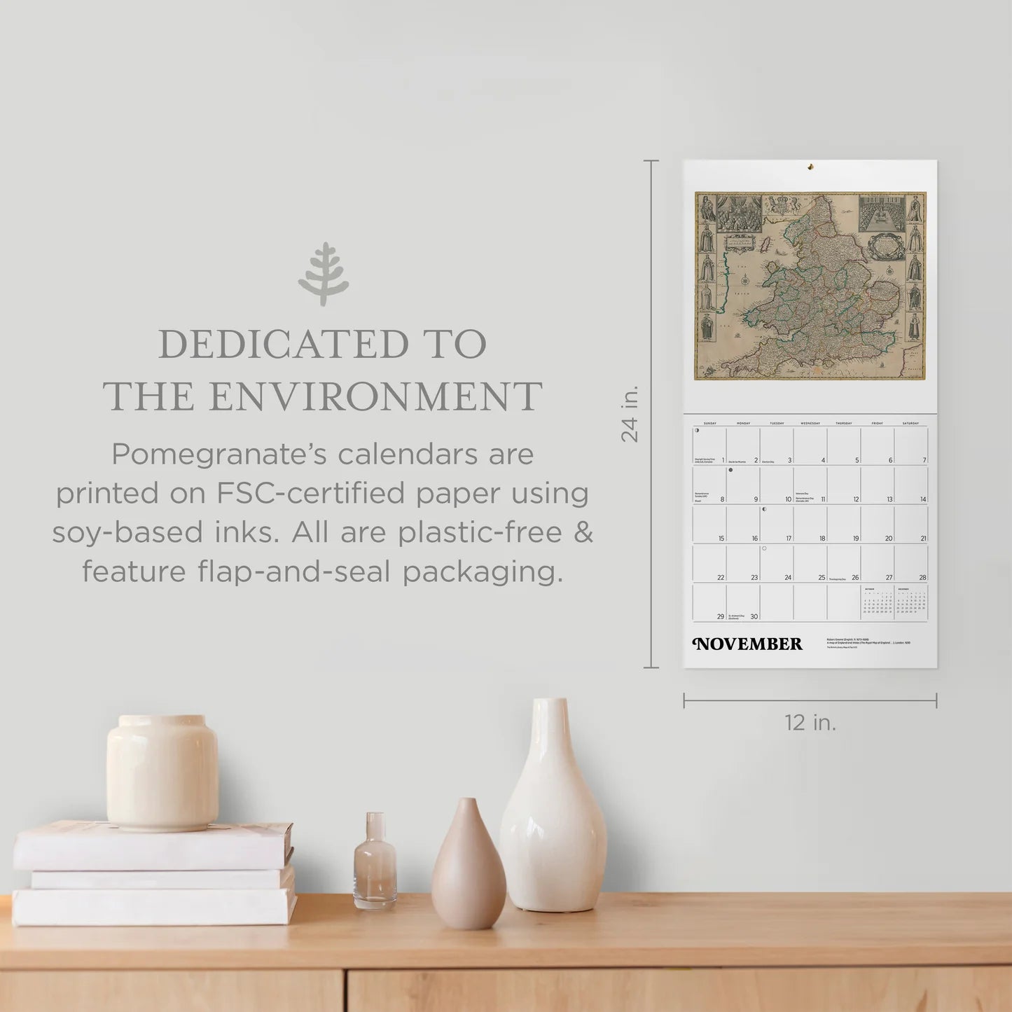 Antique Maps 2026 Wall Calendar