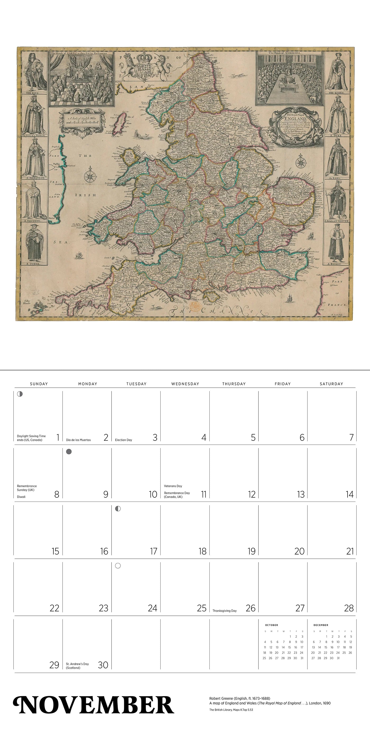Antique Maps 2026 Wall Calendar
