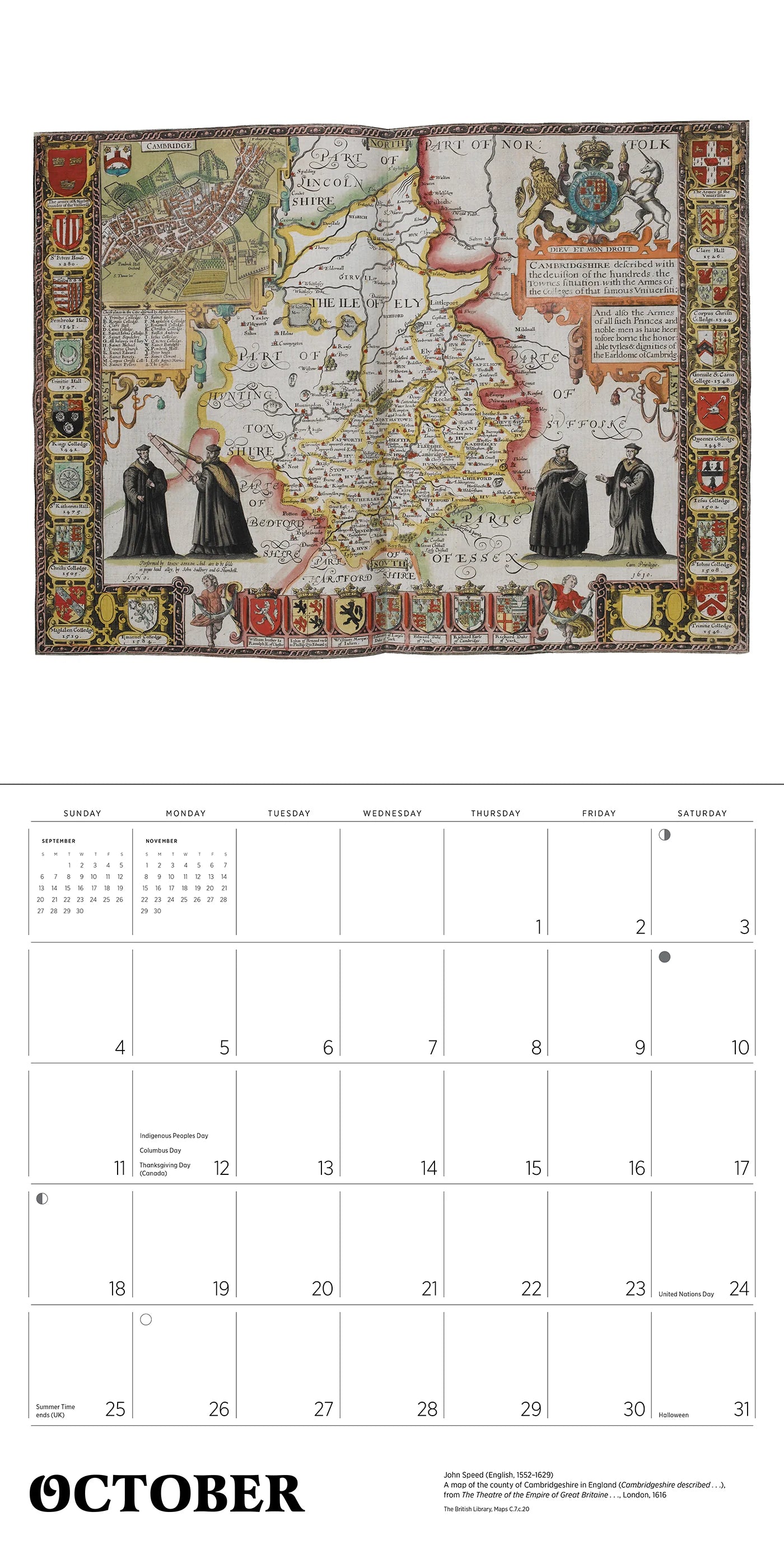 Antique Maps 2026 Wall Calendar