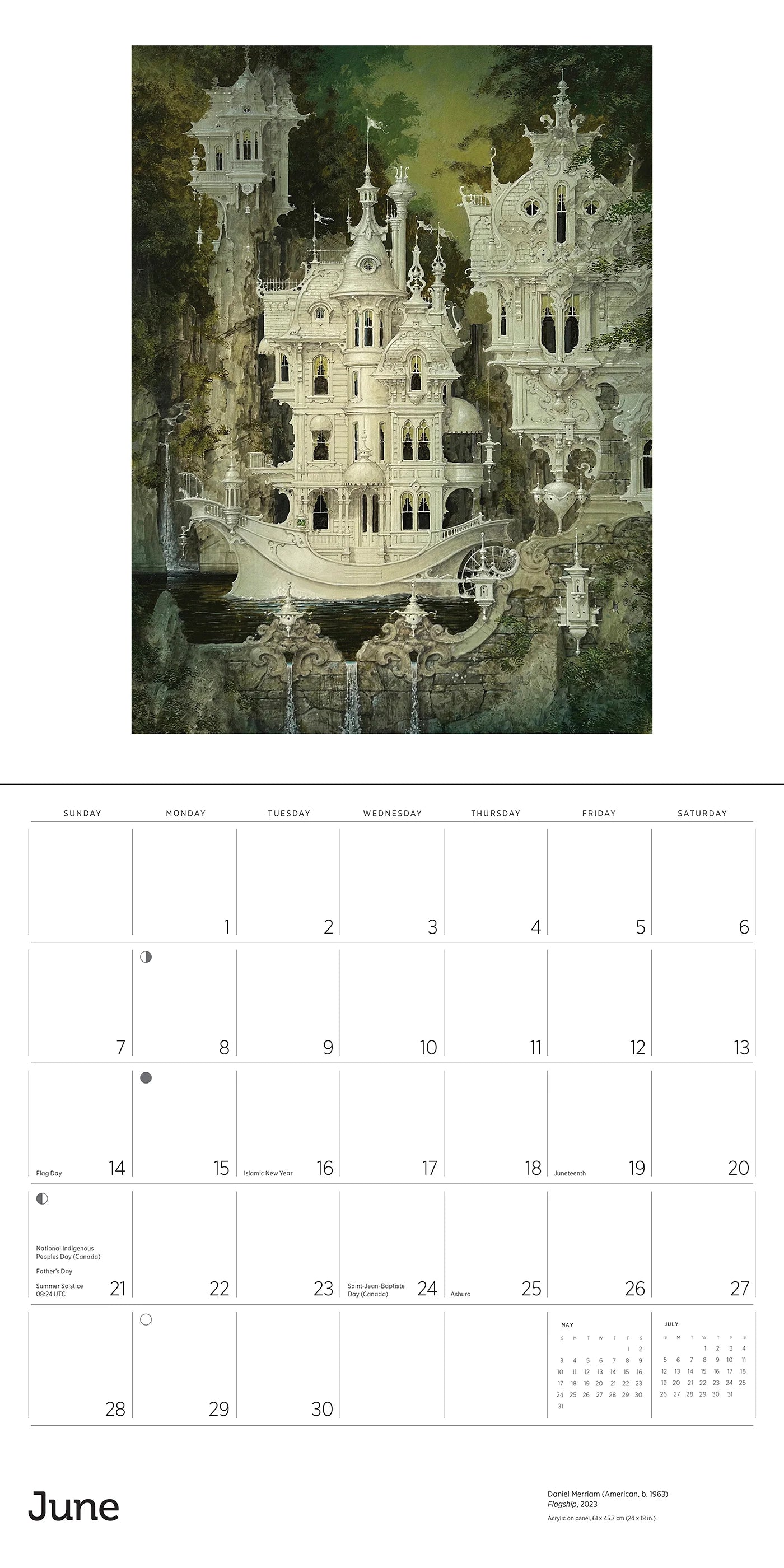 The Art of Daniel Merriam 2026 Wall Calendar