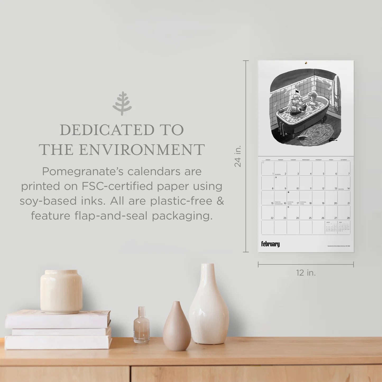 Charles Addams: The Addams Family 2026 Wall Calendar