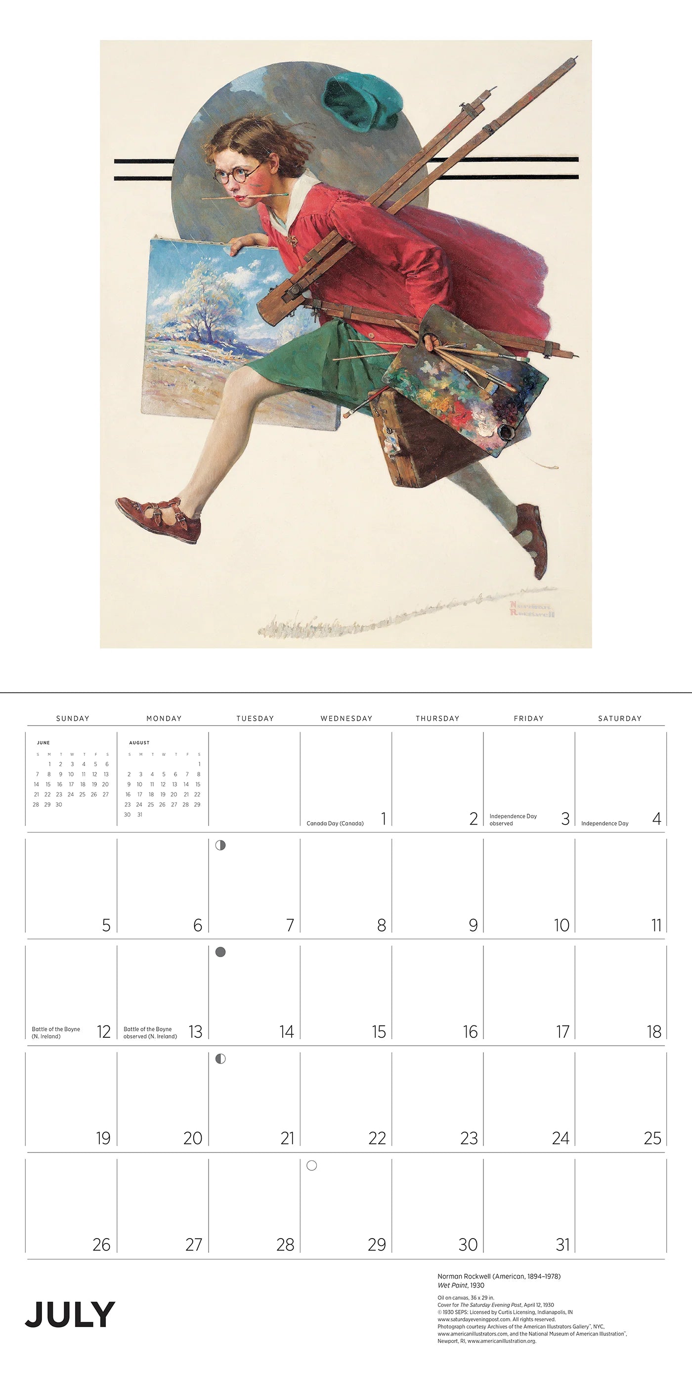 Norman Rockwell: The Saturday Evening Post 2026 Wall Calendar