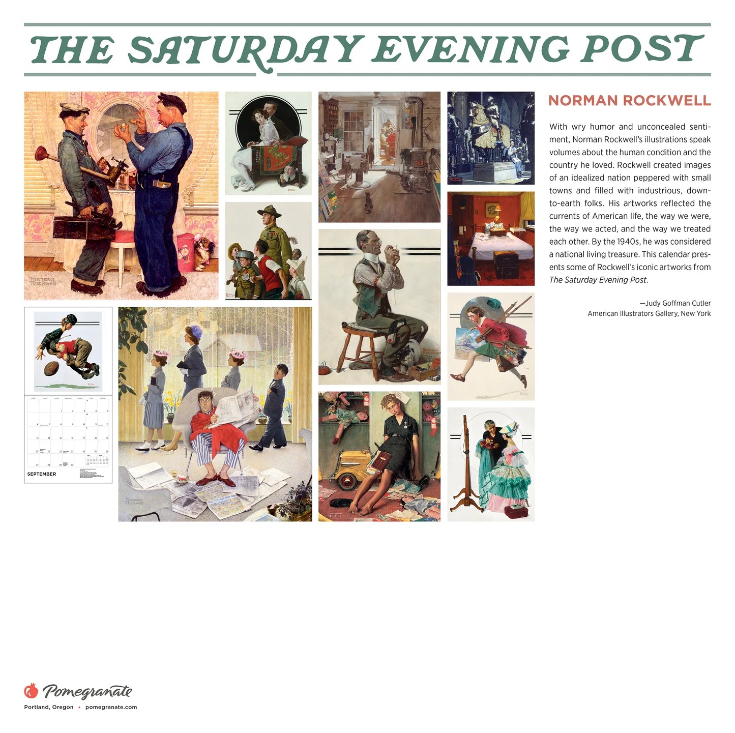 Norman Rockwell: The Saturday Evening Post 2026 Wall Calendar