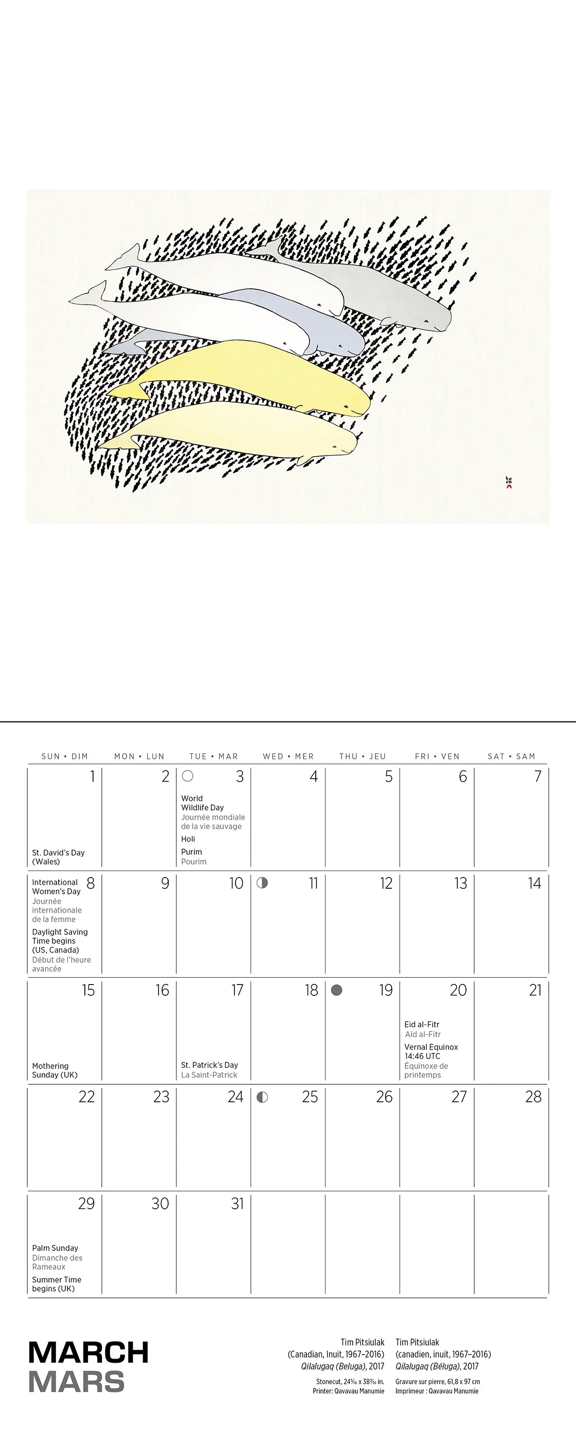 Inuit Art: Kinngait 2026 Mini Wall Calendar