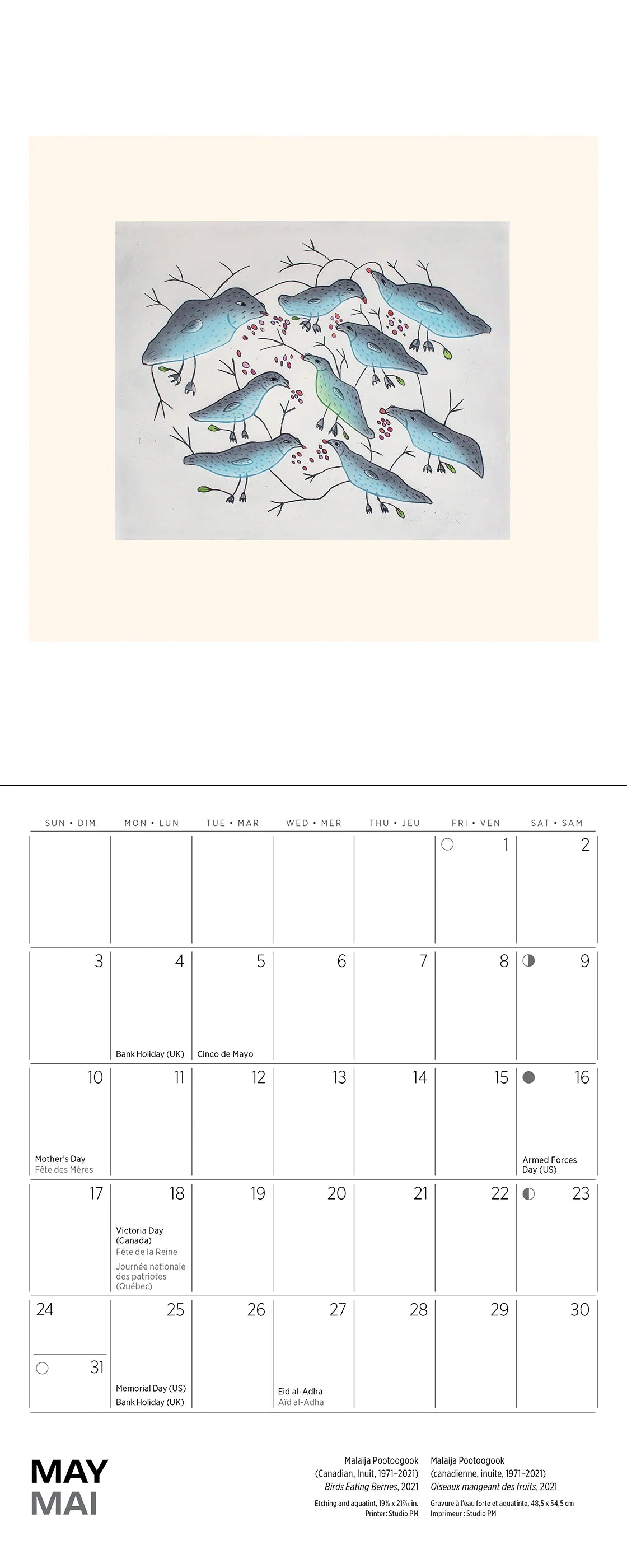 Inuit Art: Kinngait 2026 Mini Wall Calendar