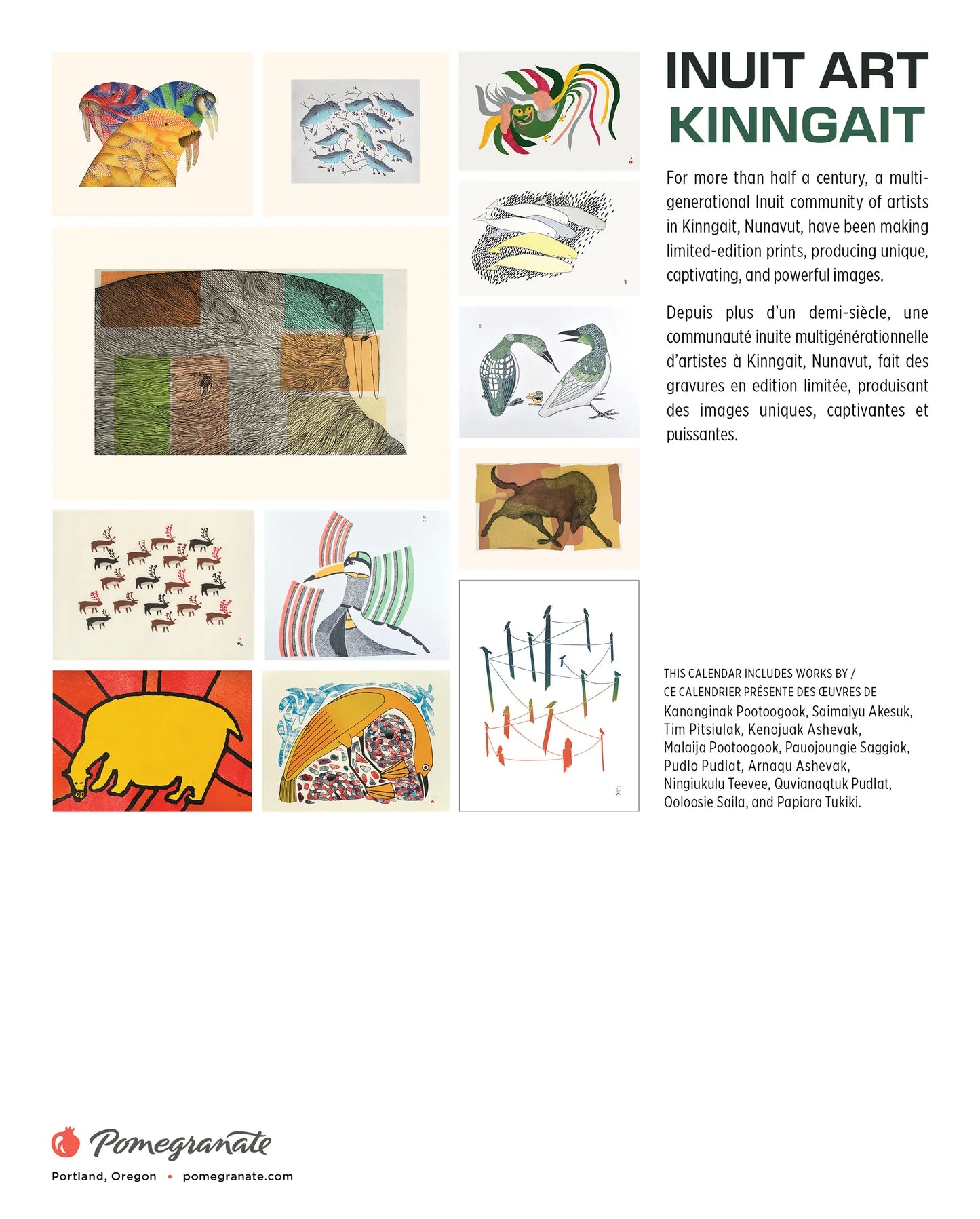Inuit Art: Kinngait 2026 Mini Wall Calendar