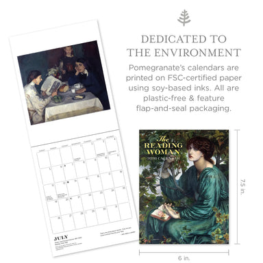 The Reading Woman 2026 Mini Wall Calendar