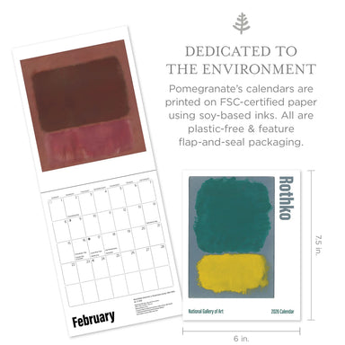 Rothko 2026 Mini Wall Calendar