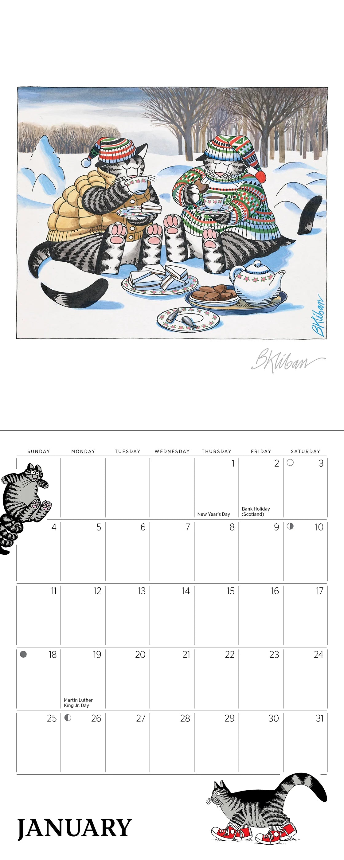 B. Kliban 2026 Mini Cat Calendar