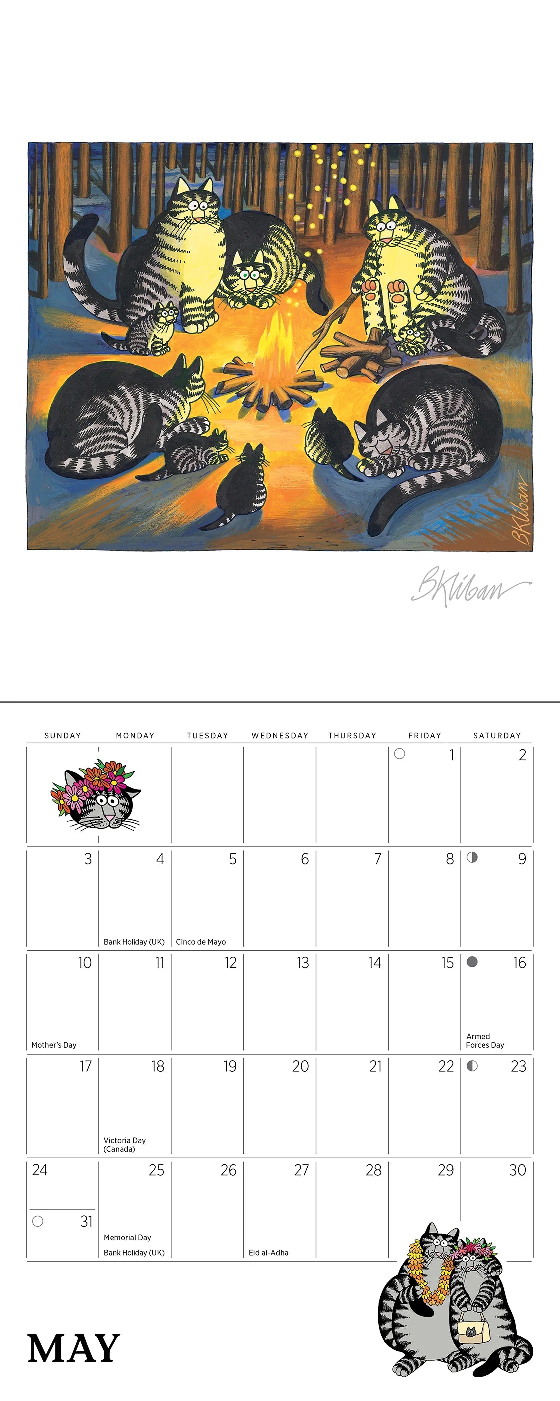 B. Kliban 2026 Mini Cat Calendar