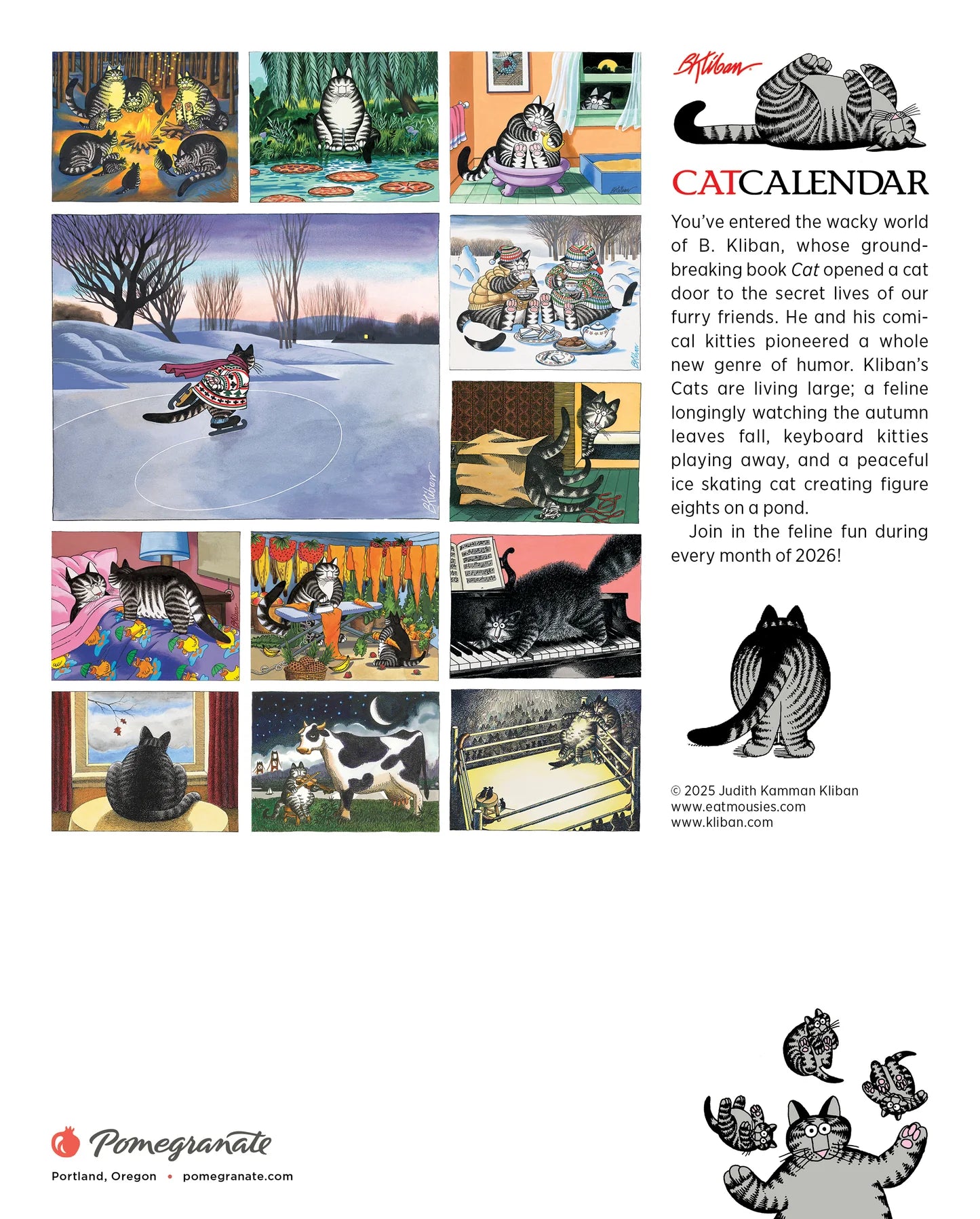 B. Kliban 2026 Mini Cat Calendar