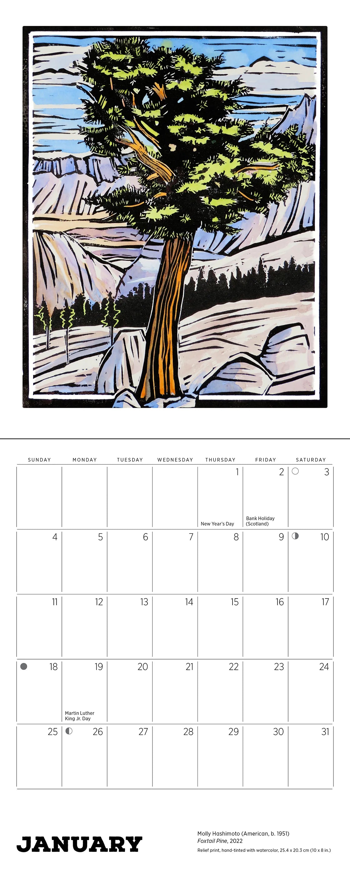 Molly Hashimoto Lush Landscapes 2026 Mini Wall Calendar