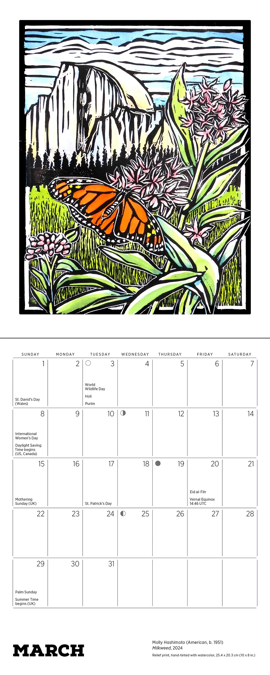 Molly Hashimoto Lush Landscapes 2026 Mini Wall Calendar