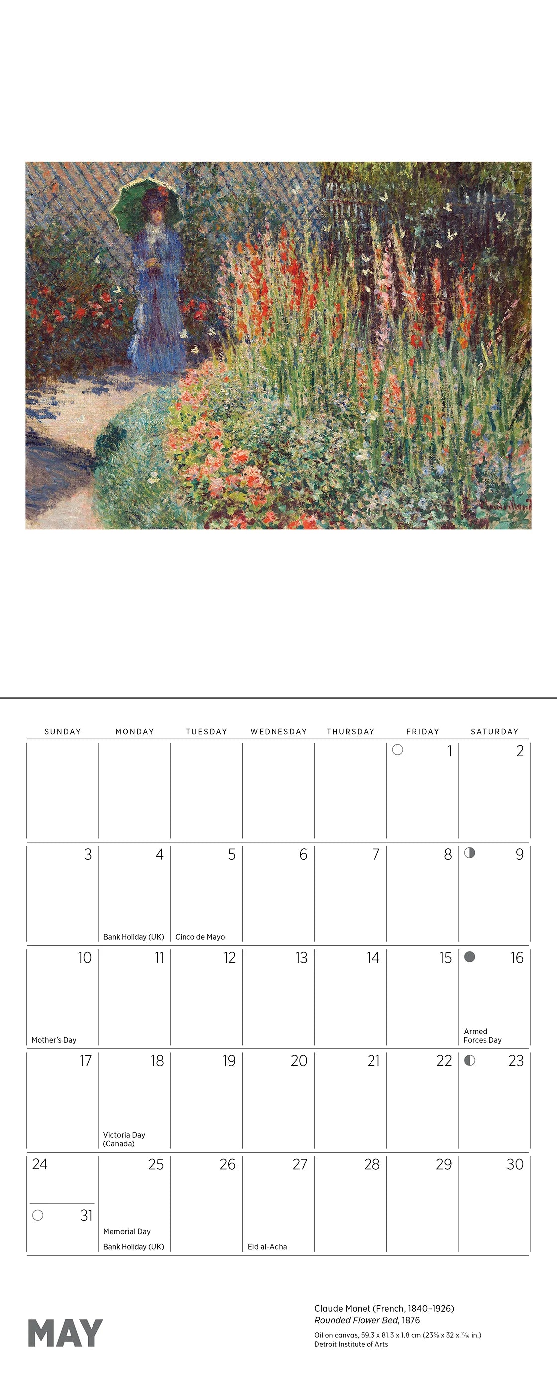 Claude Monet 2026 Mini Wall Calendar
