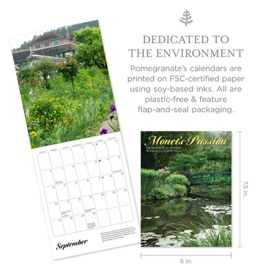Monet's Passion: The Gardens at Giverny 2026 Mini Wall Calendar