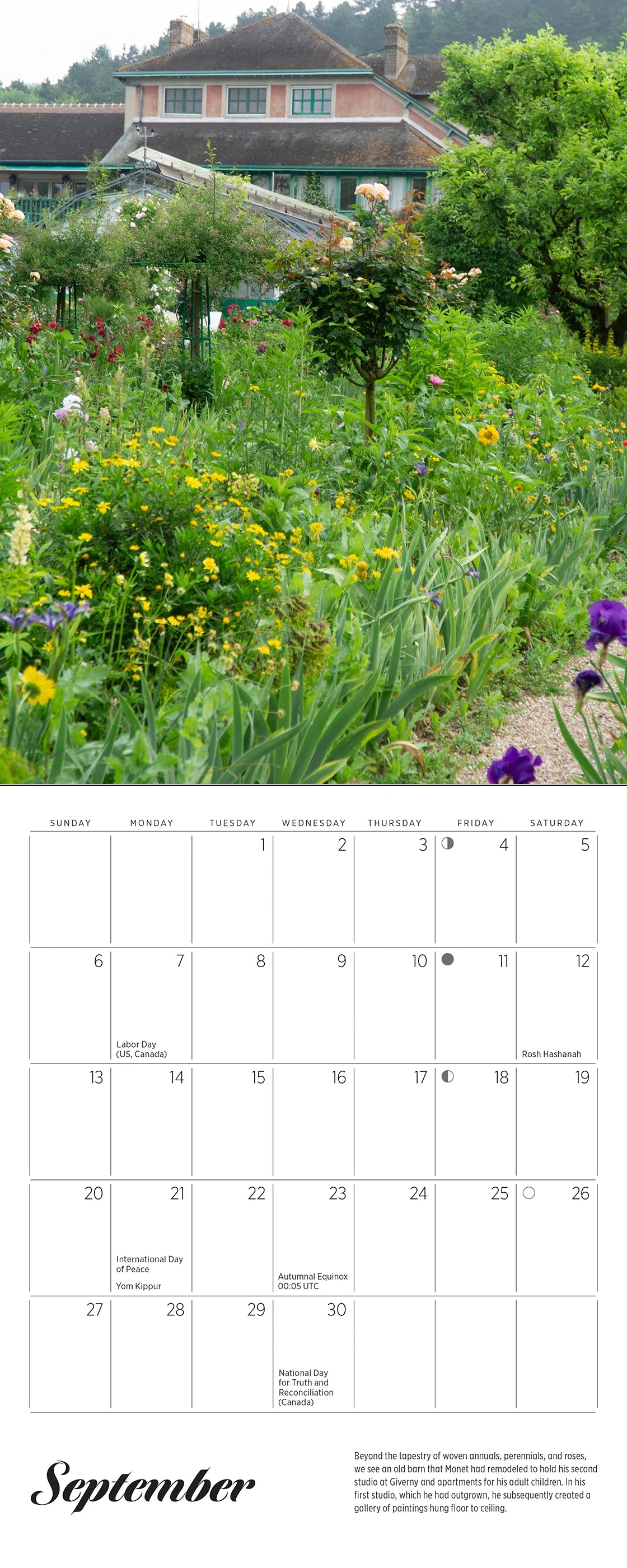 Monet's Passion: The Gardens at Giverny 2026 Mini Wall Calendar