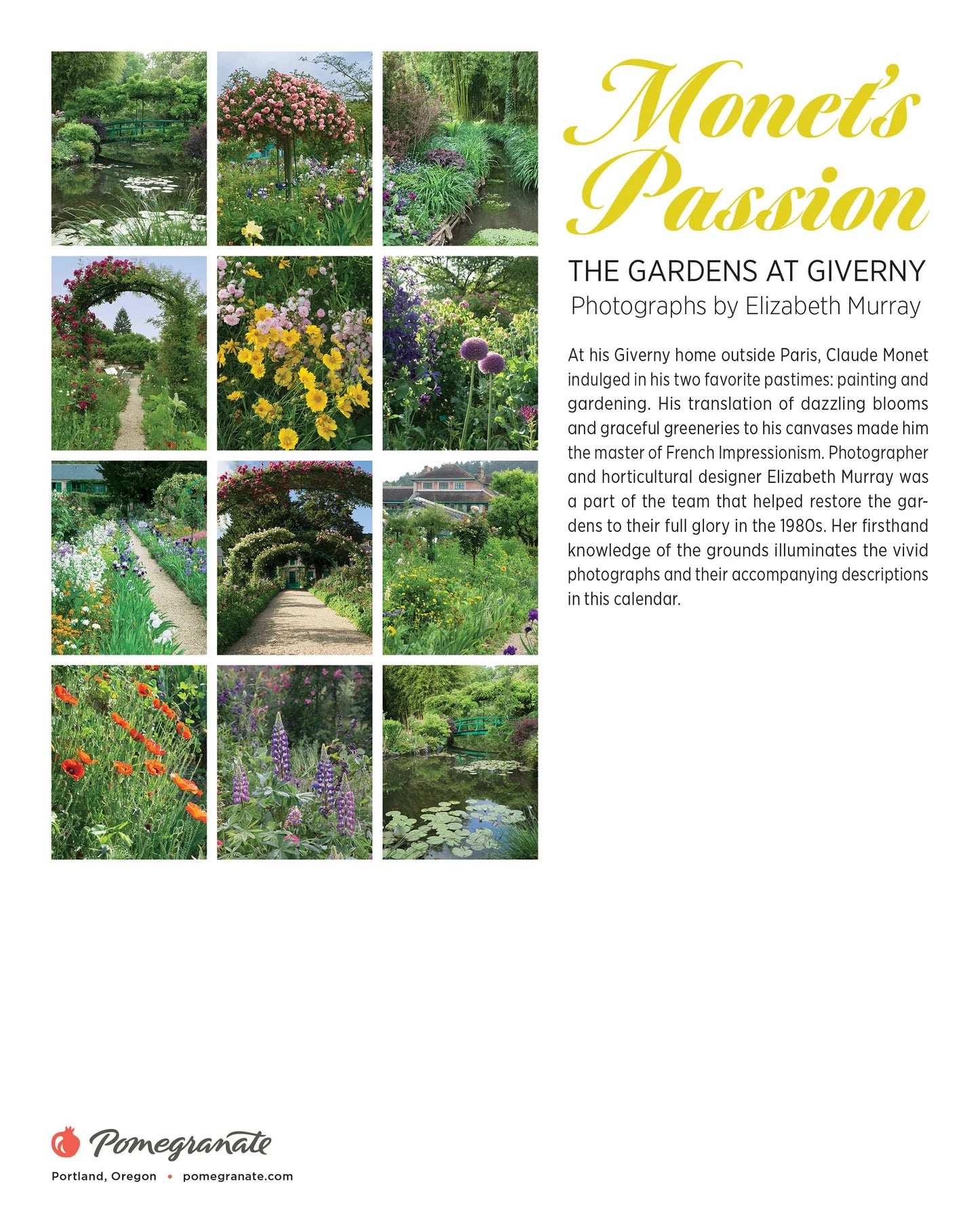Monet's Passion: The Gardens at Giverny 2026 Mini Wall Calendar