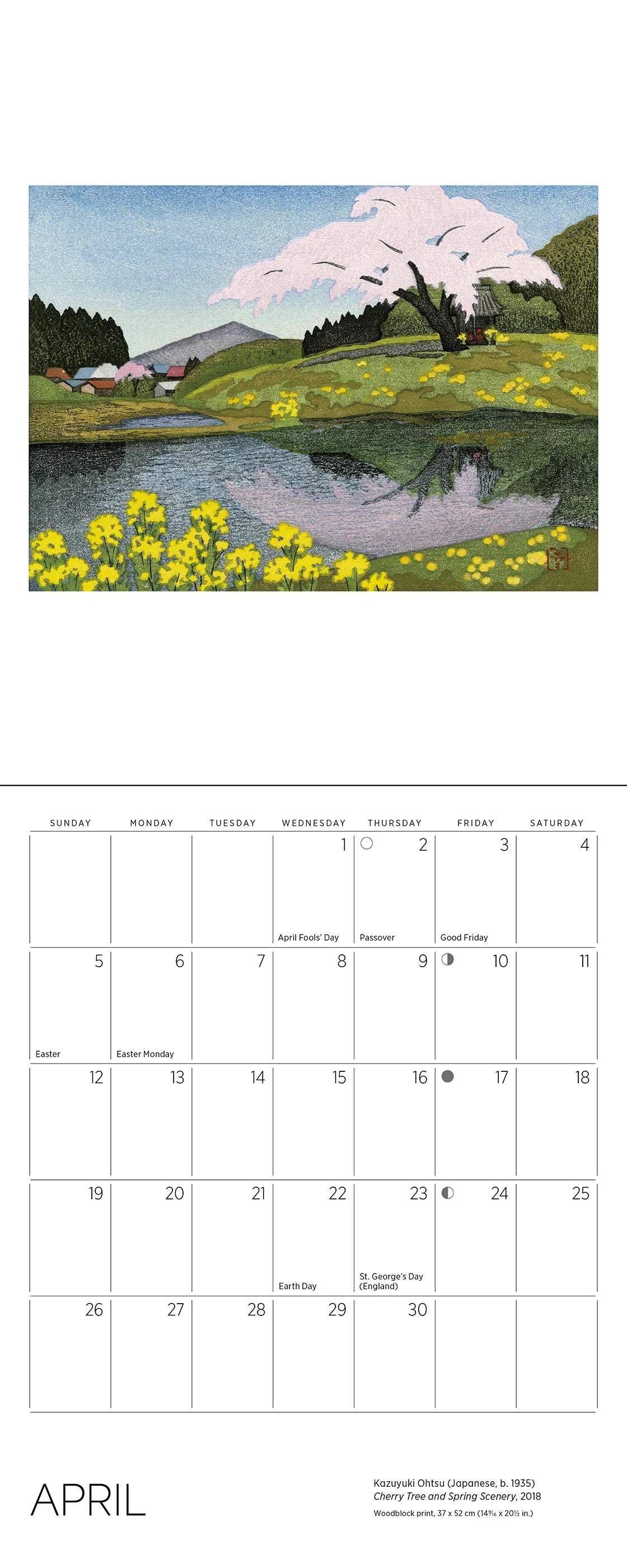 Serenity: Kazuyuki Ohtsu 2026 Mini Wall Calendar