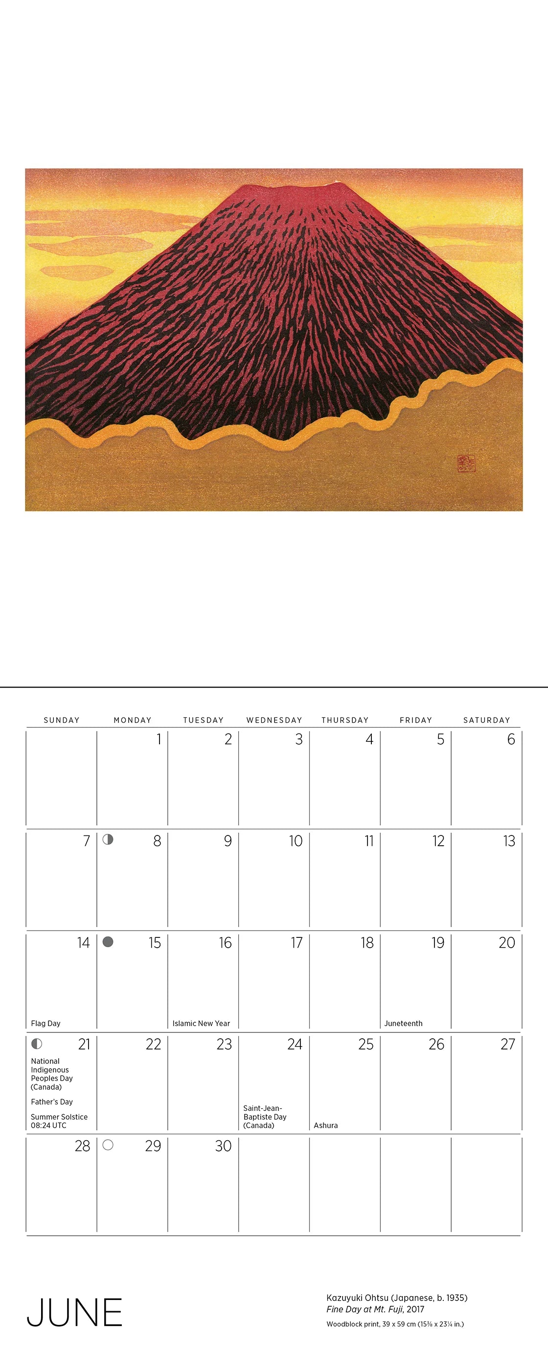Serenity: Kazuyuki Ohtsu 2026 Mini Wall Calendar