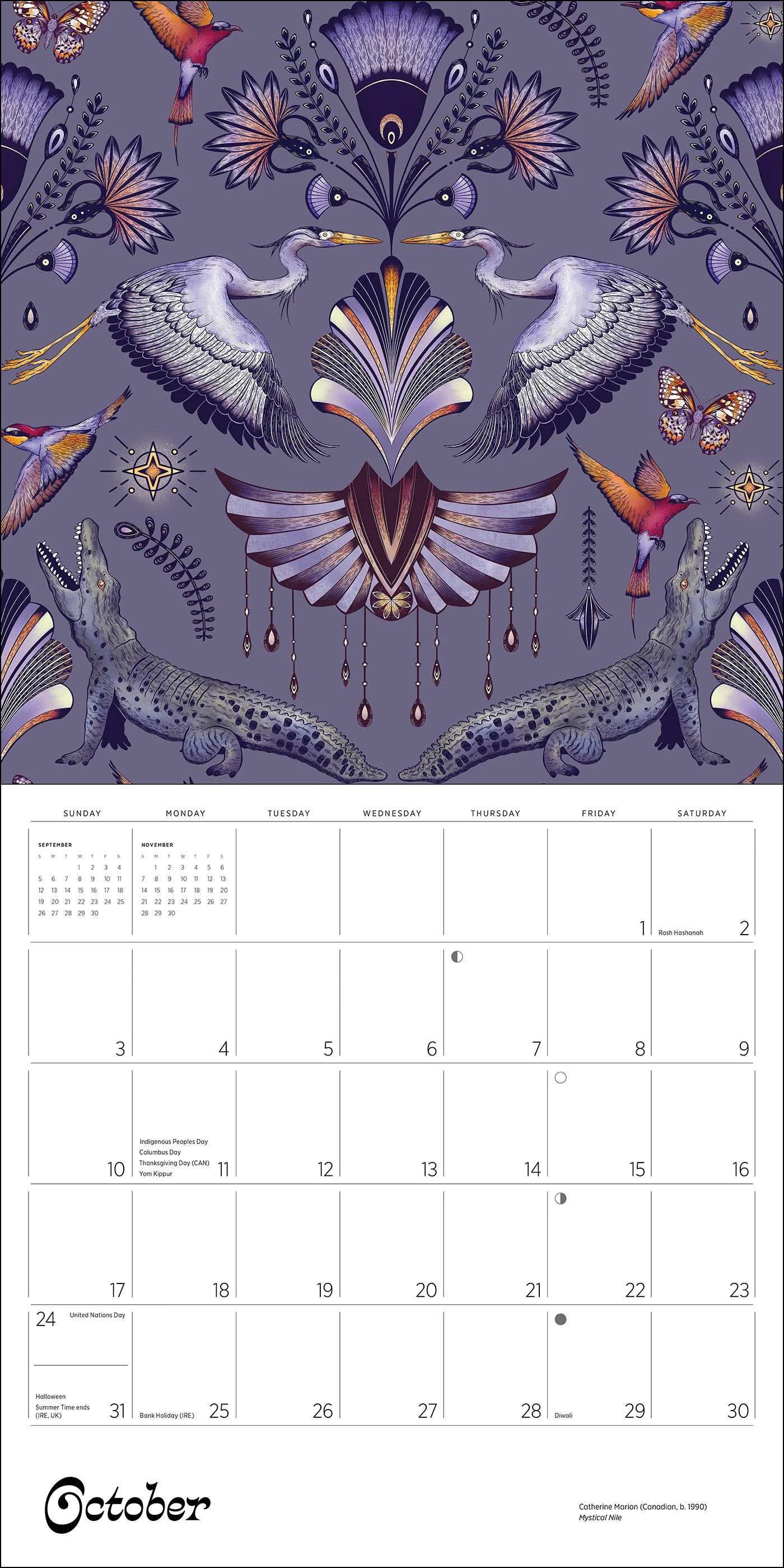 POM Catherine Marion: Folklore and Flora 2027 Wall Calendar