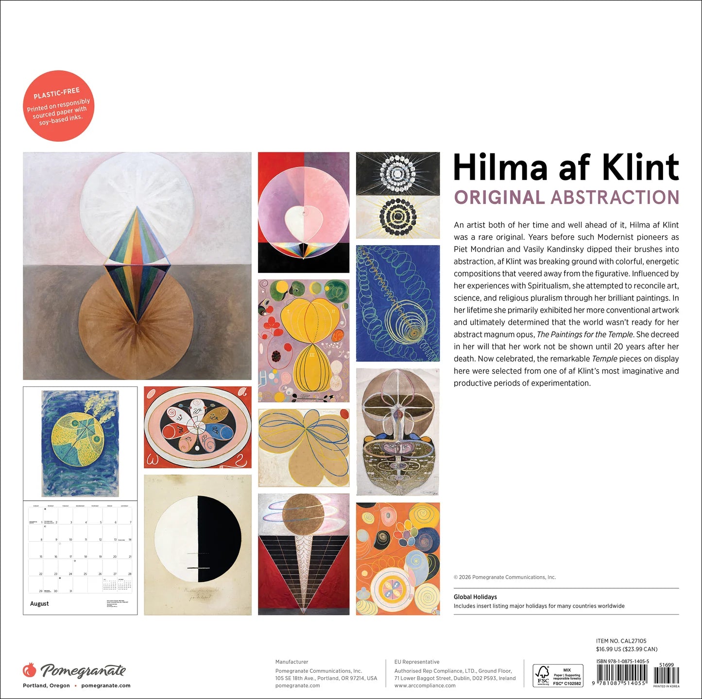 POM Hilma af Klint: Original Abstraction 2027 Wall Calendar