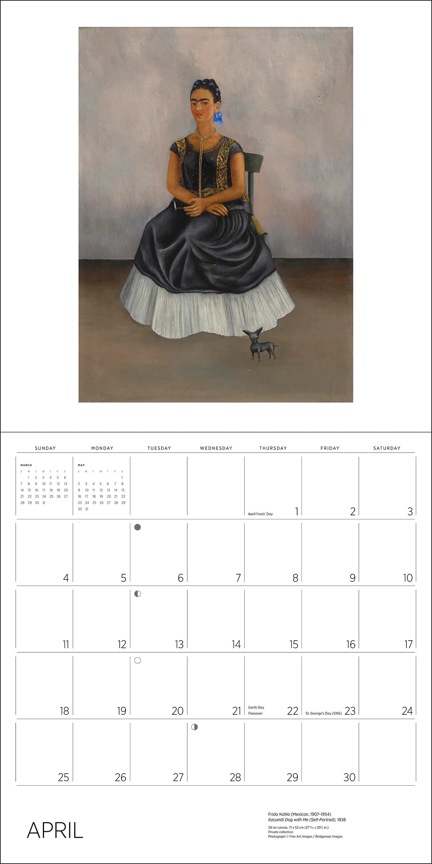 POM Frida Kahlo 2027 Wall Calendar