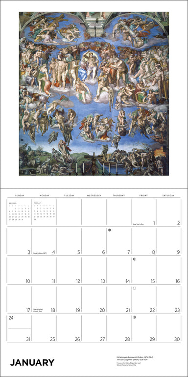 POM Michelangelo 2027 Wall Calendar
