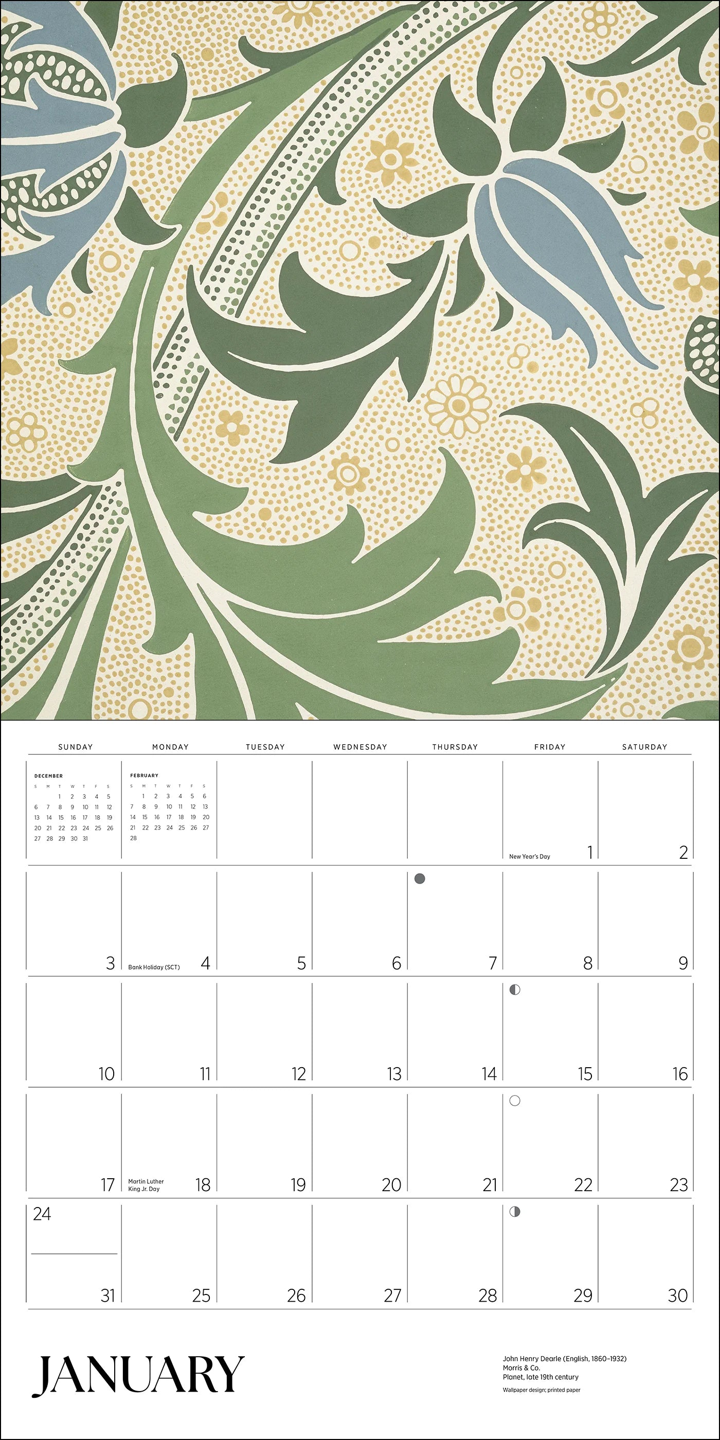 POM William Morris: Arts & Crafts Designs 2027 Wall Calendar