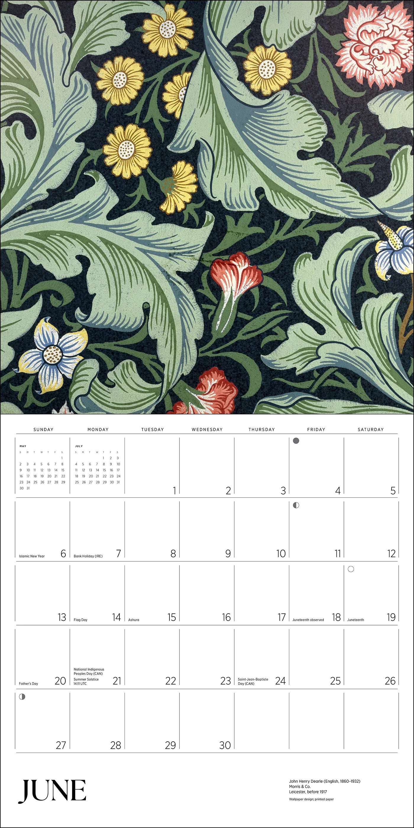 POM William Morris: Arts & Crafts Designs 2027 Wall Calendar