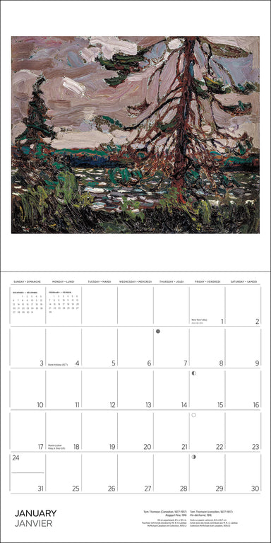 POM Tom Thomson 2027 Wall Calendar