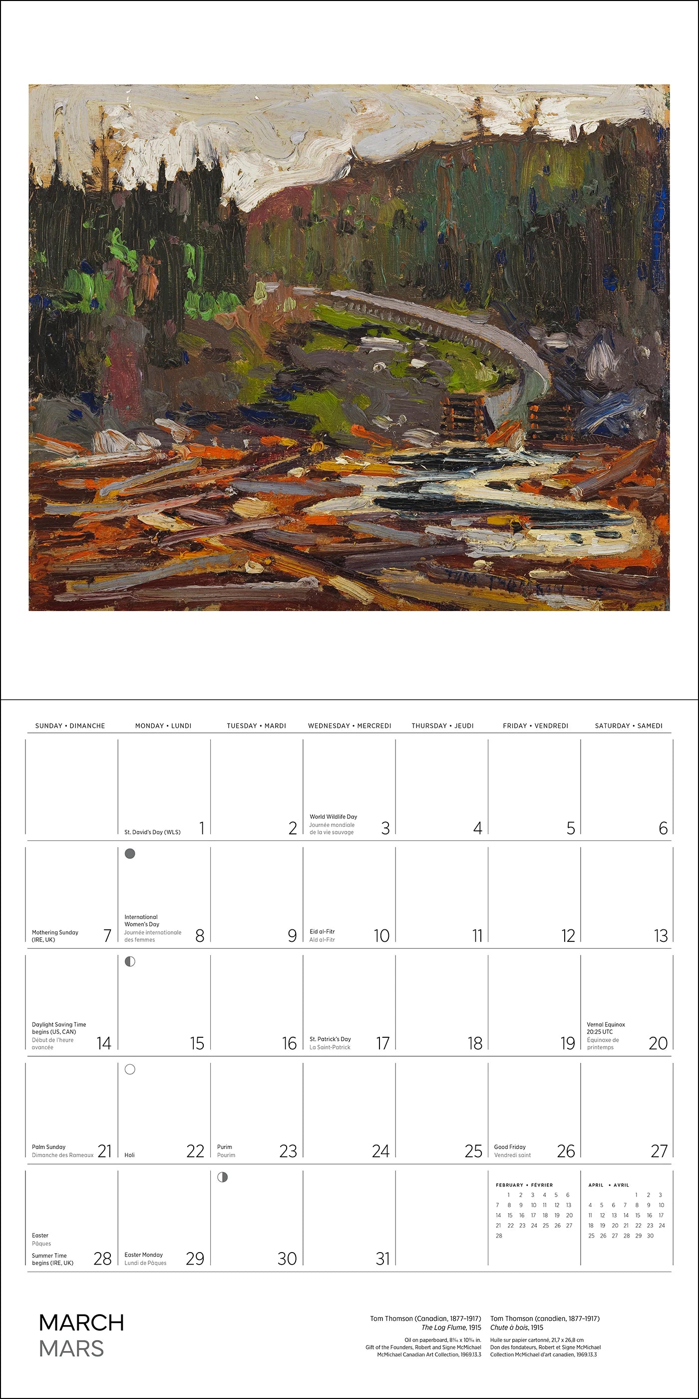 POM Tom Thomson 2027 Wall Calendar