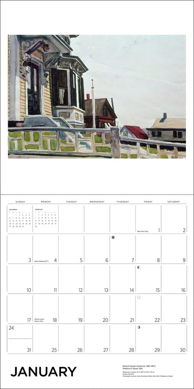 POM Edward Hopper 2027 Wall Calendar