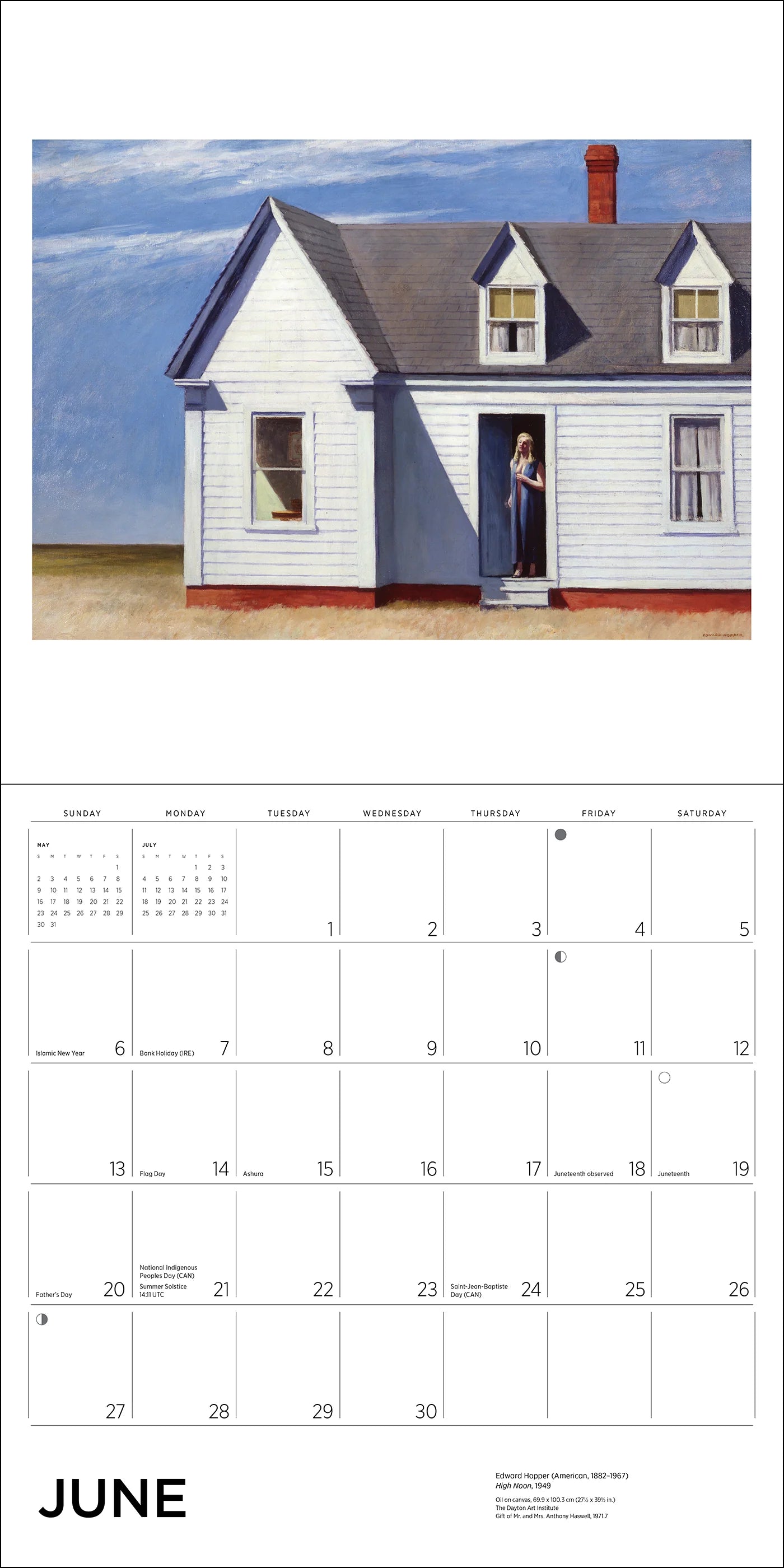 POM Edward Hopper 2027 Wall Calendar