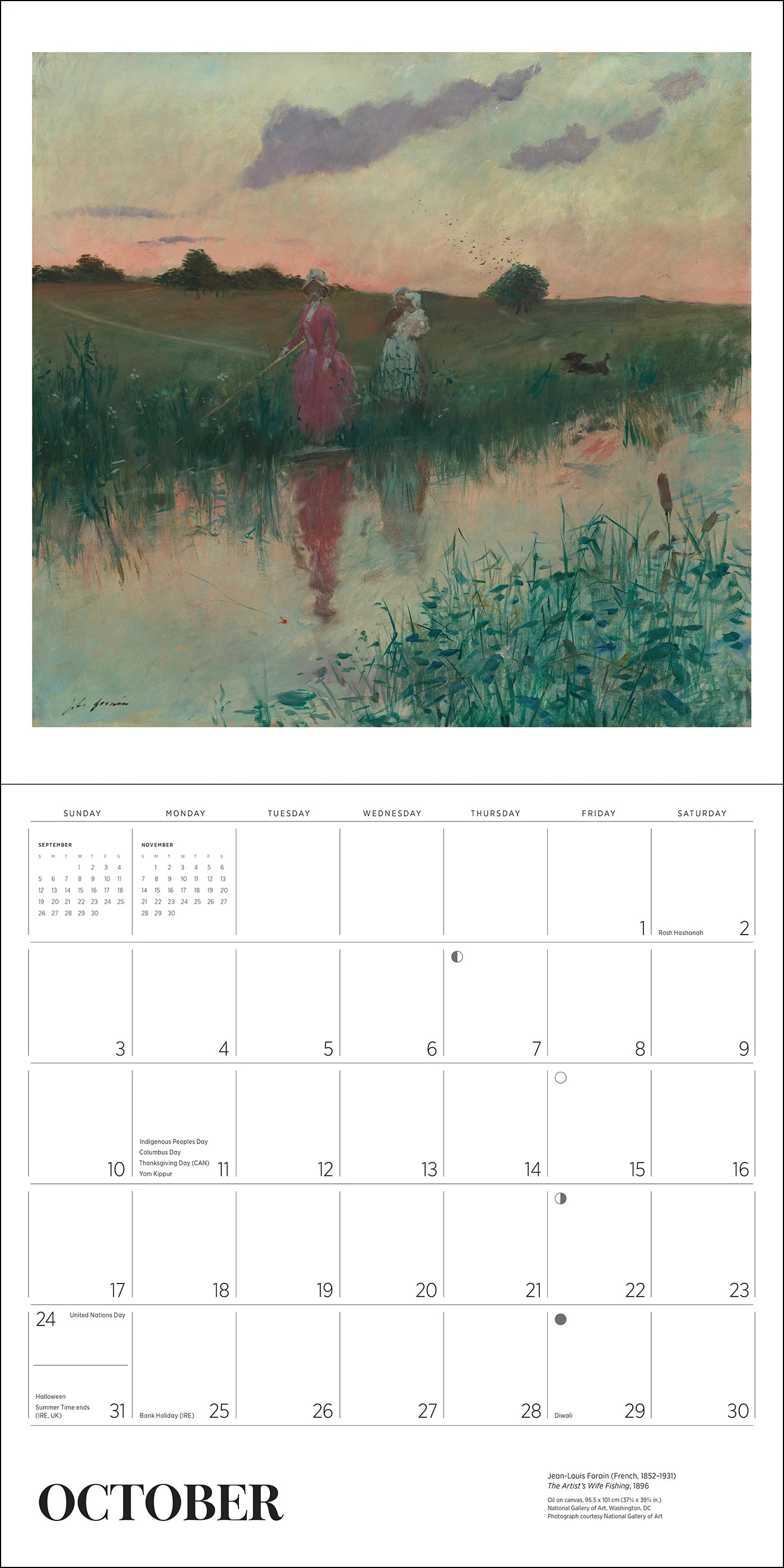 POM Gardens of the Impressionists 2027 Wall Calendar
