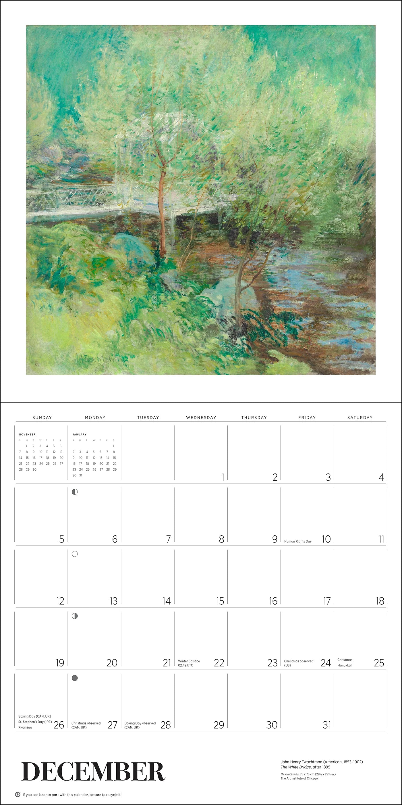 POM Gardens of the Impressionists 2027 Wall Calendar