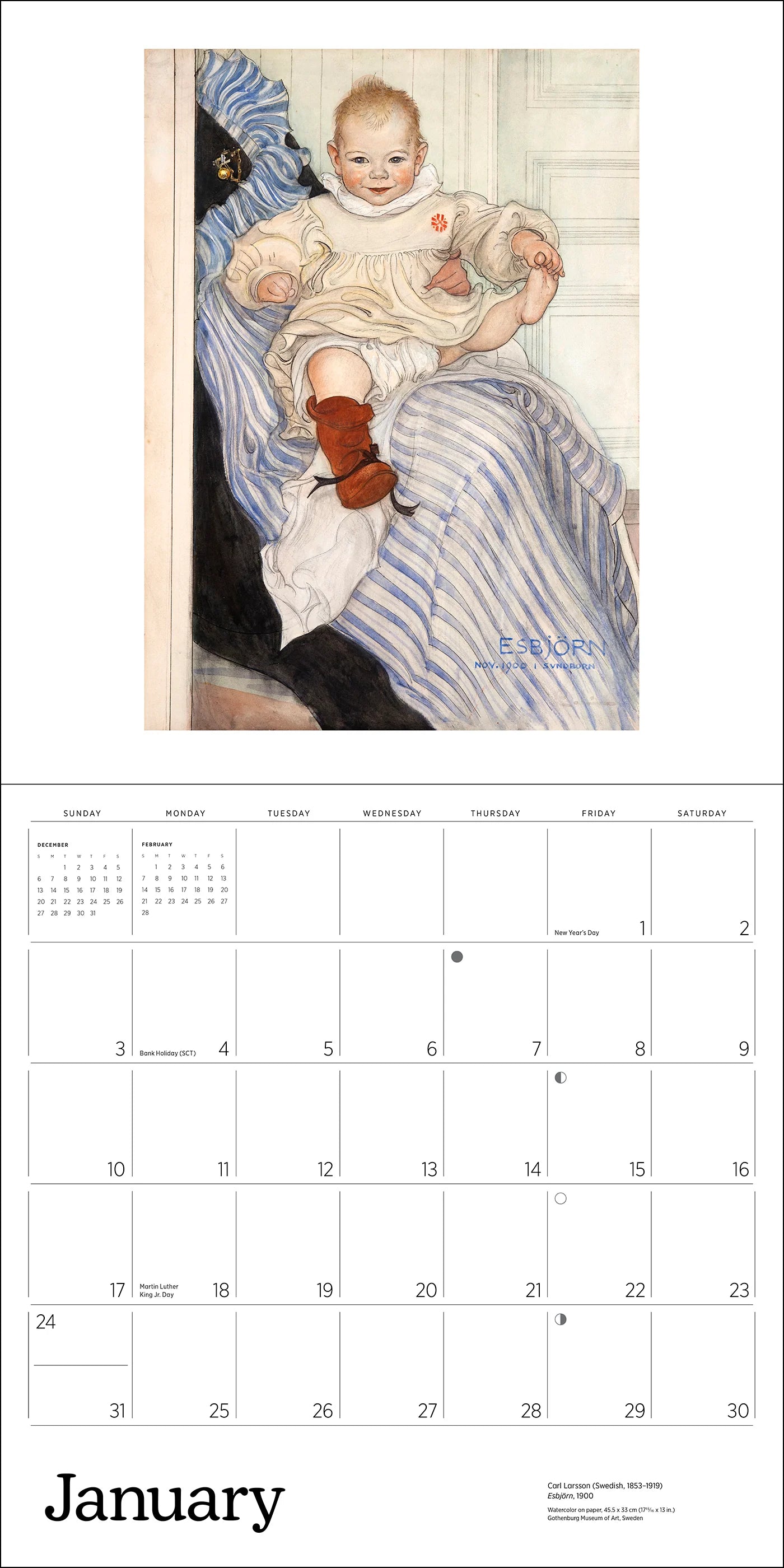 POM Carl Larsson 2027 Wall Calendar