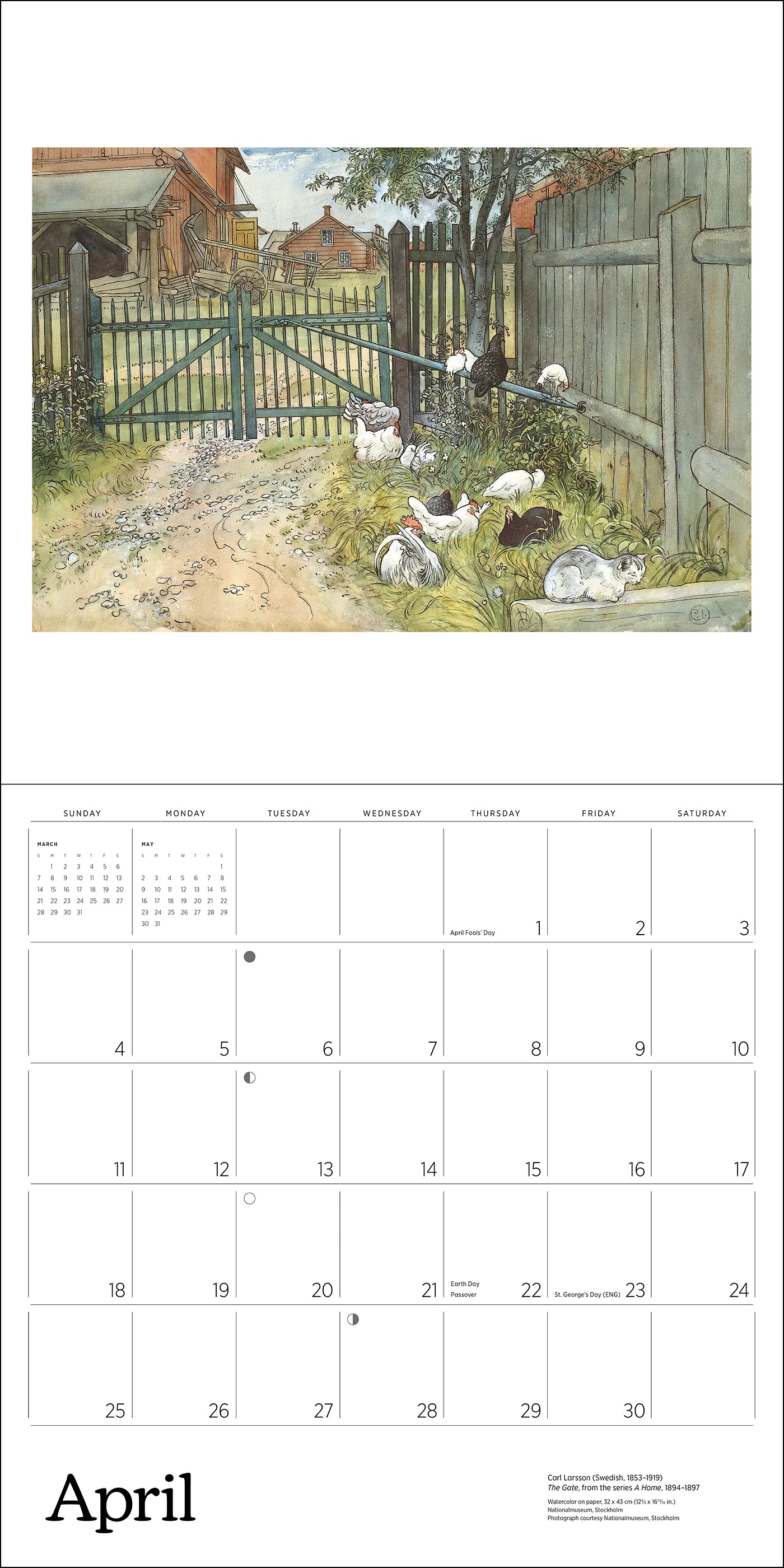 POM Carl Larsson 2027 Wall Calendar