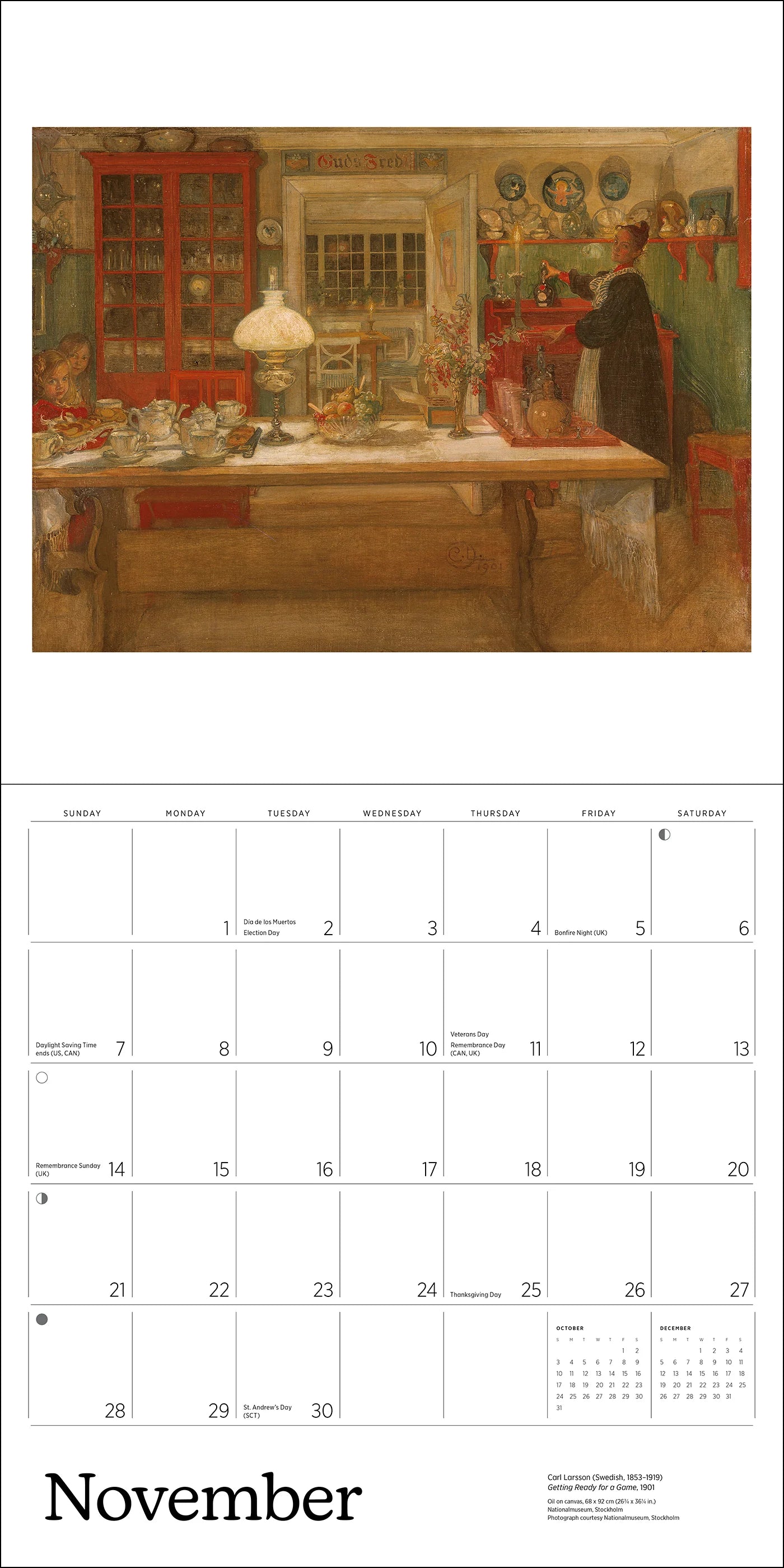 POM Carl Larsson 2027 Wall Calendar