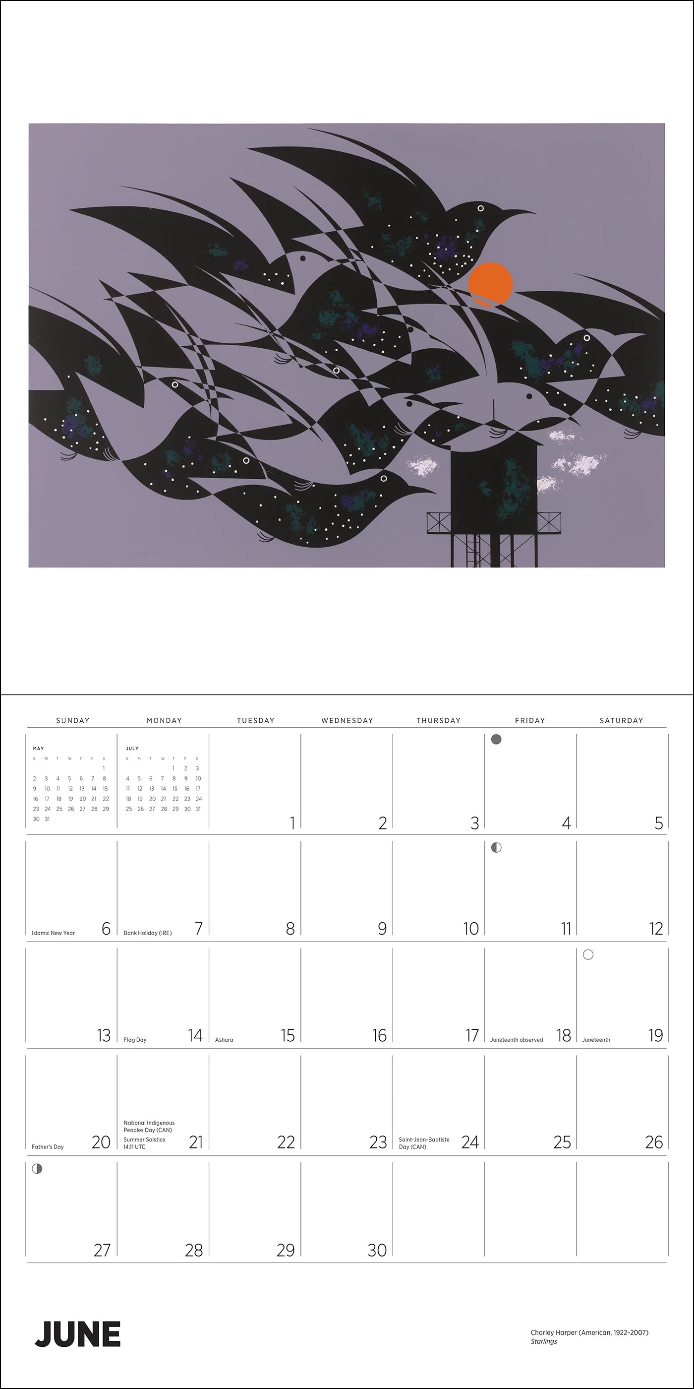 POM Charley Harper 2027 Wall Calendar