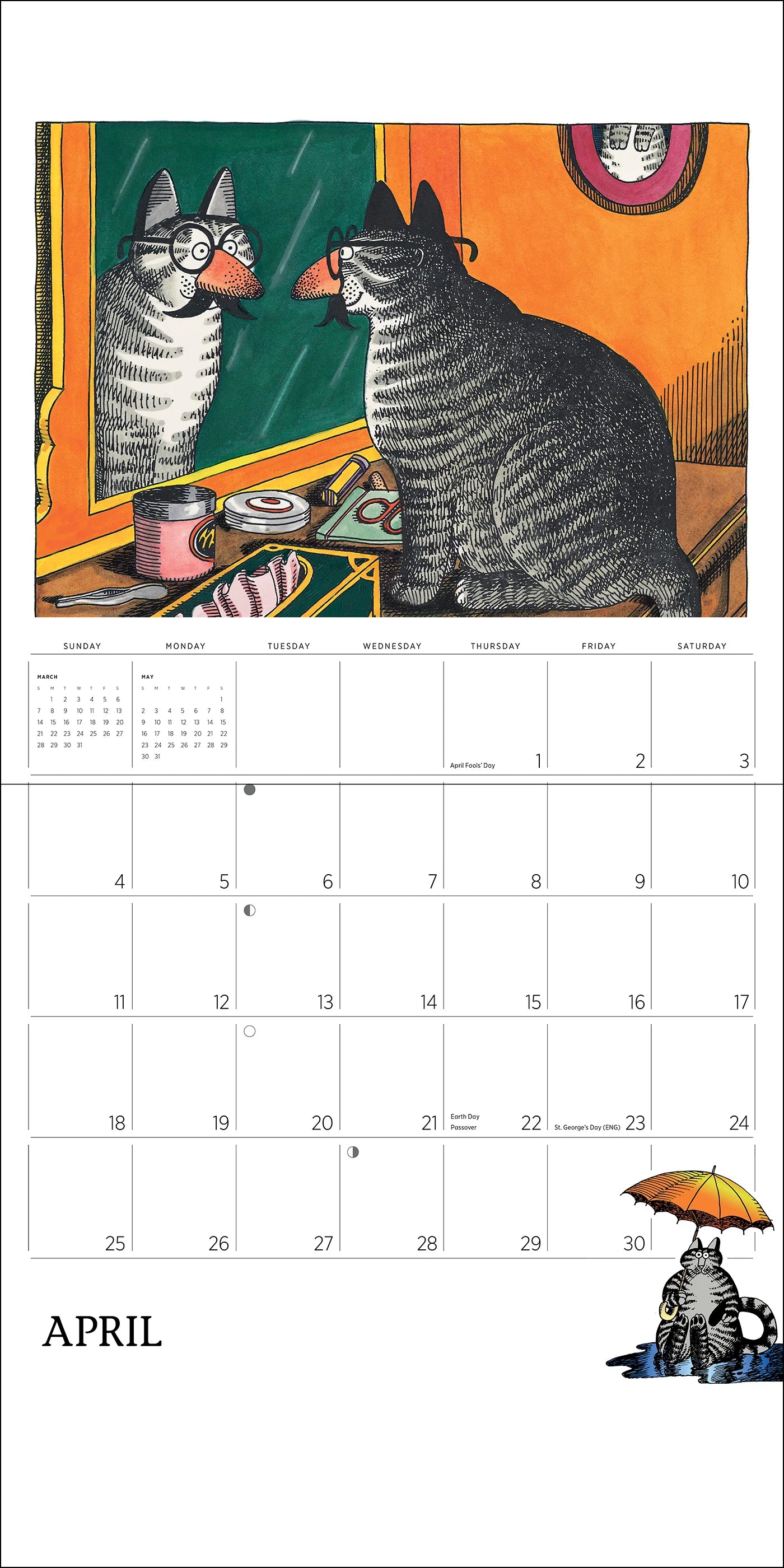 POM B. Kliban: CatCalendar 2027 Wall Calendar