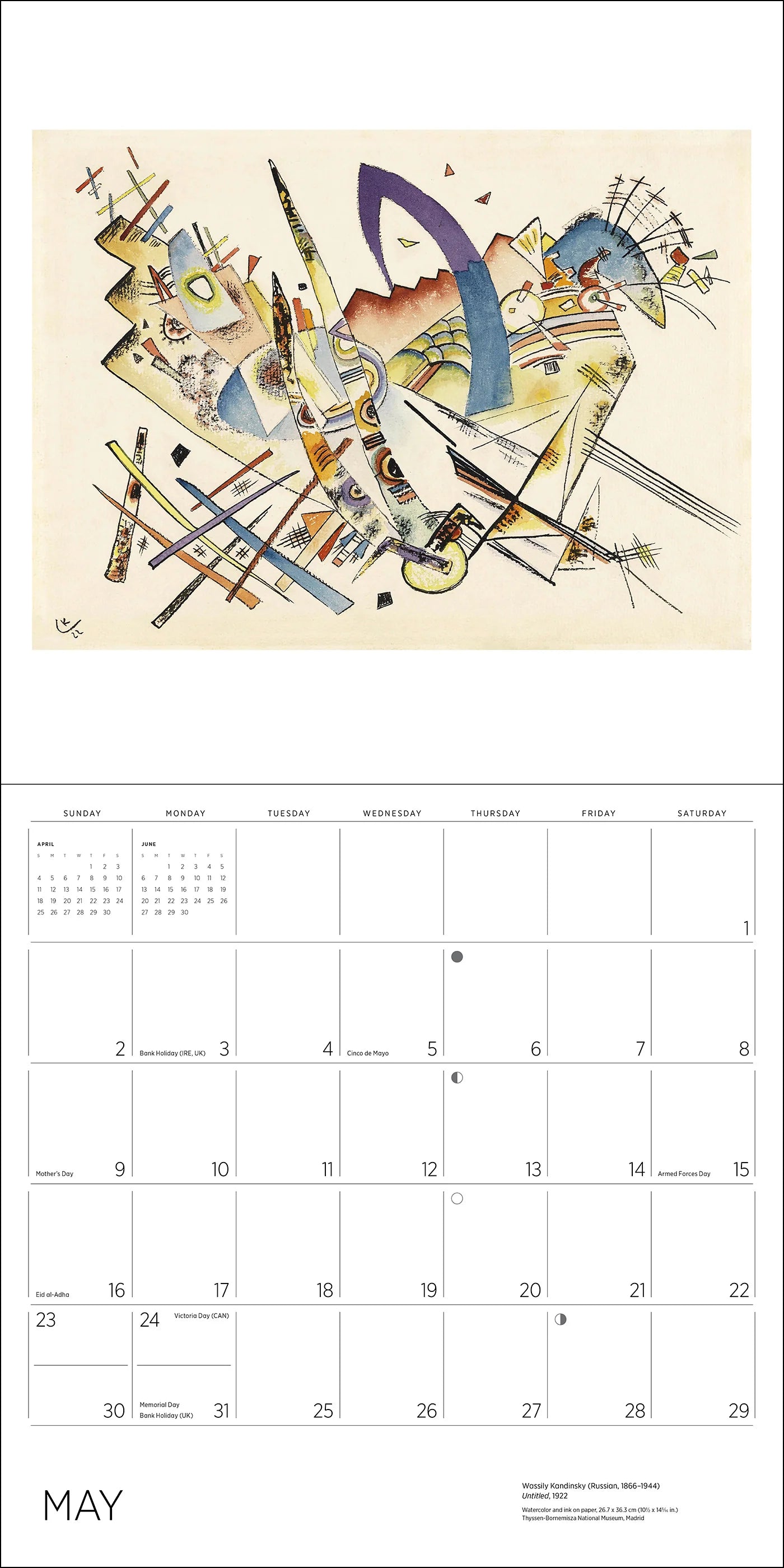 POM Kandinsky 2027 Wall Calendar