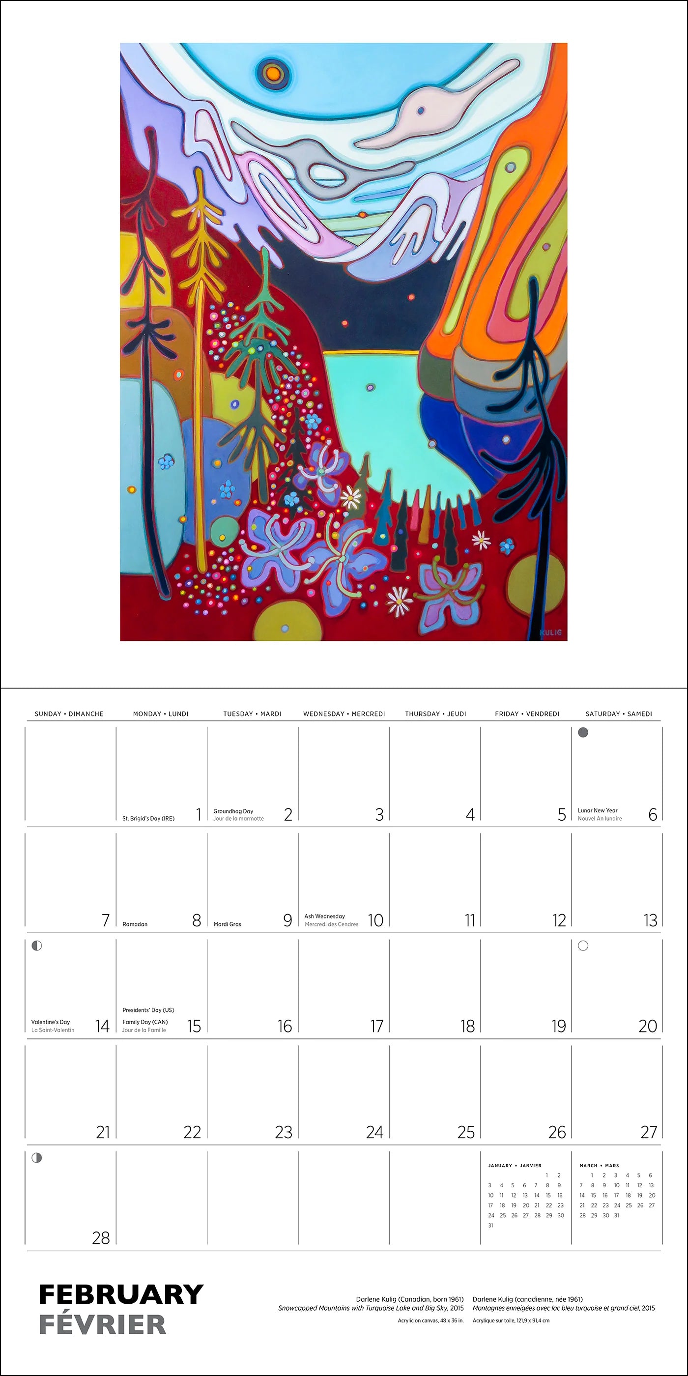POM Darlene Kulig 2027 Wall Calendar