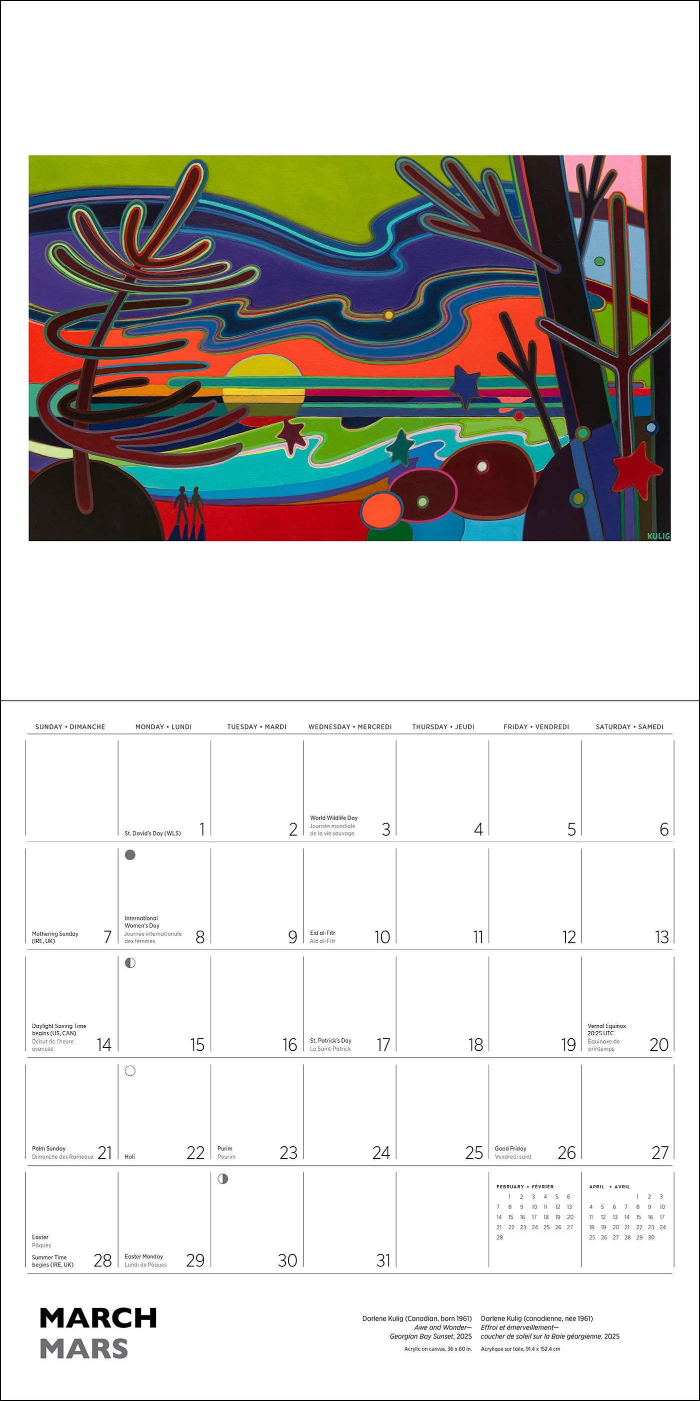 POM Darlene Kulig 2027 Wall Calendar