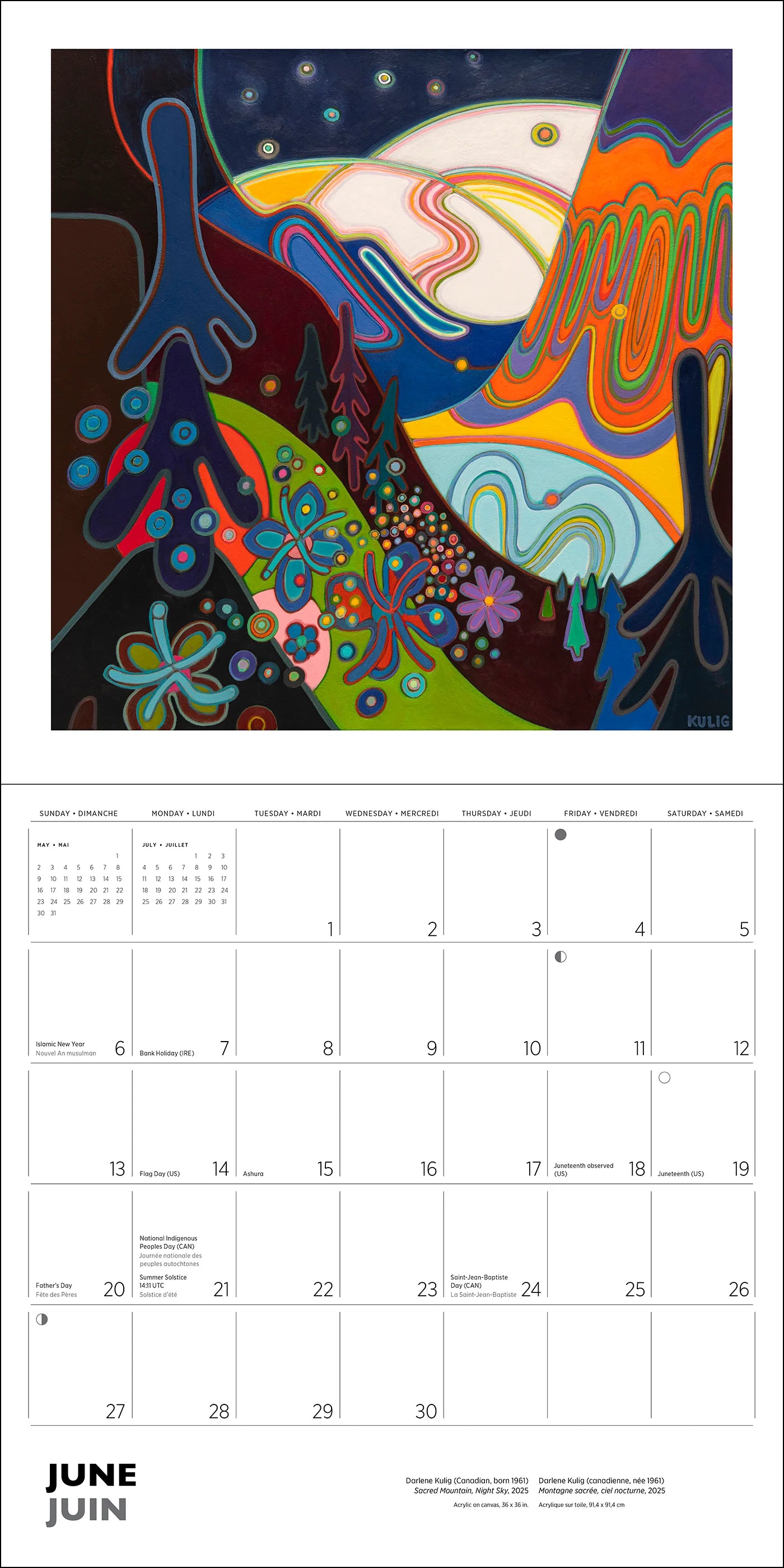 POM Darlene Kulig 2027 Wall Calendar