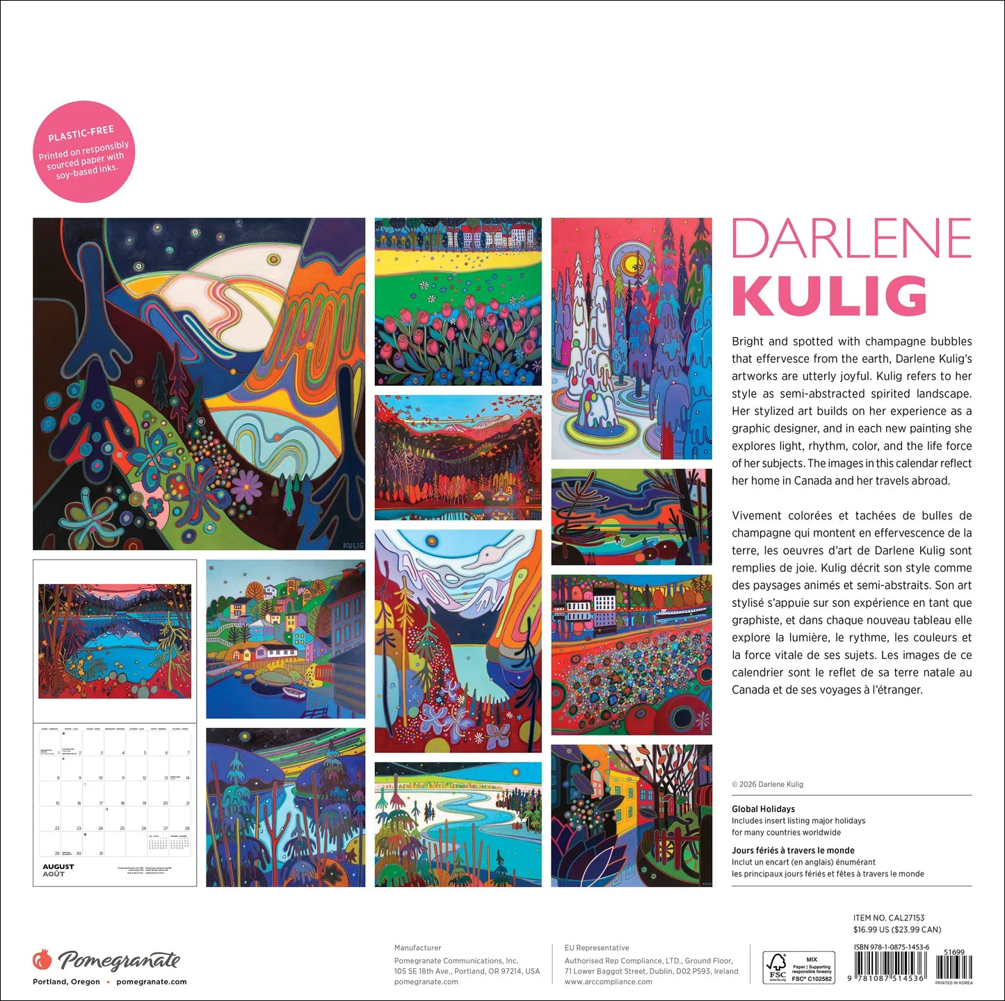 POM Darlene Kulig 2027 Wall Calendar