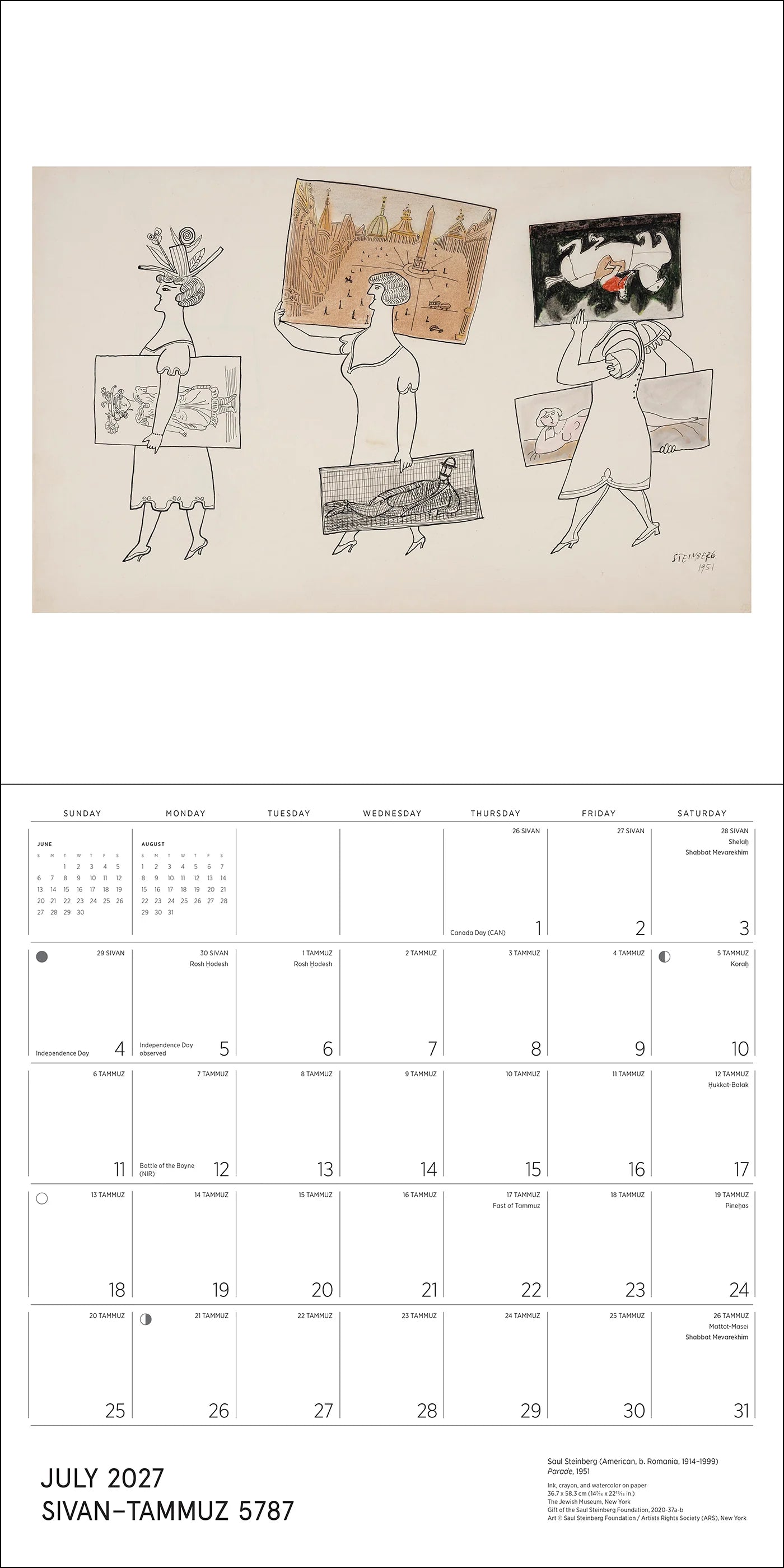 POM The Jewish Museum Calendar 2027