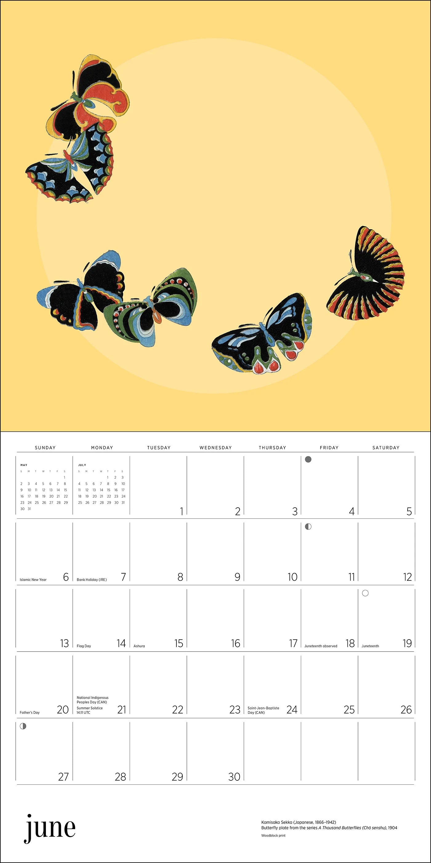 POM Butterflies 2027 Wall Calendar