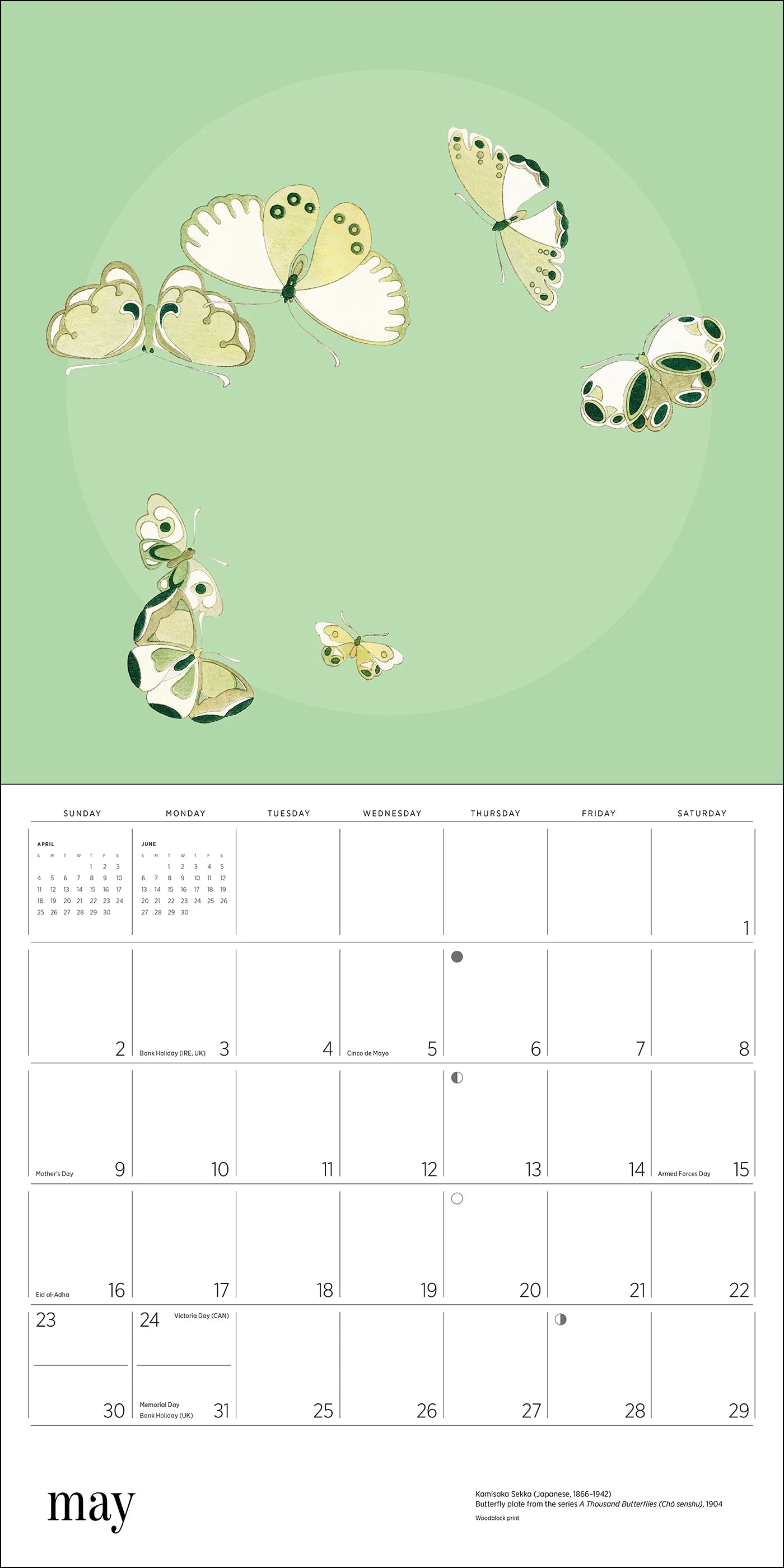 POM Butterflies 2027 Wall Calendar
